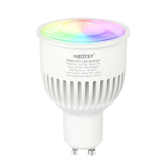 WIFI LED spot RGBW 5 Watt GU10 fitting