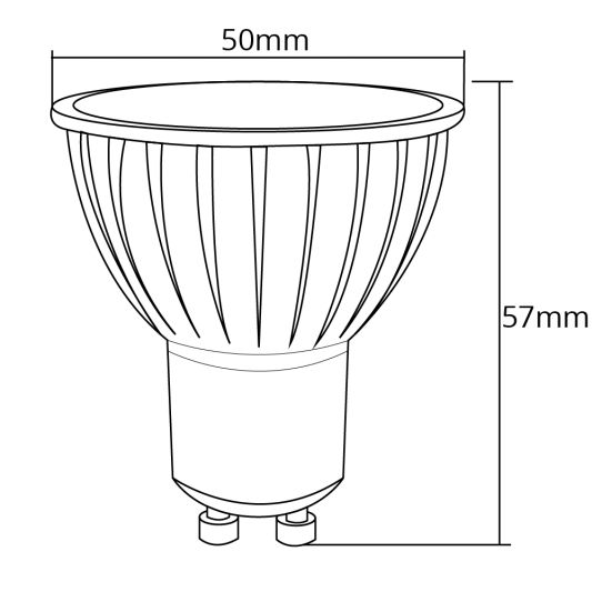 WIFI LED spot RGBWW 4W GU10 fitting - Voordeelset van 6 stuks
