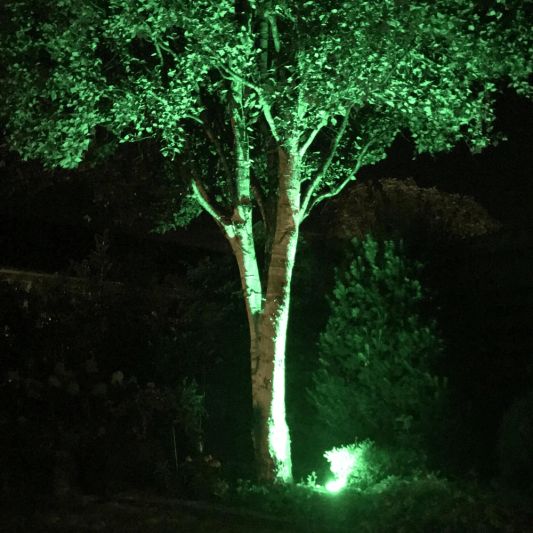 Wifi LED Tuinspot met RGBWW kleuren 9 watt