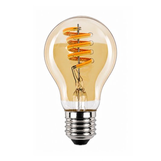 Zigbee E27 spiraal filament lamp Dual White A60 amberkleurig