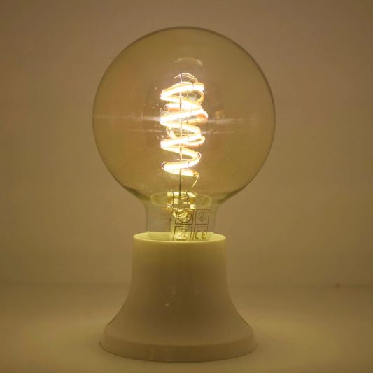 Zigbee E27 spiraal filament lamp Dual White G95 amberkleurig - voordeelset van 3