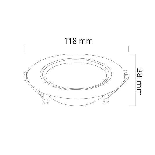 Zigbee LED downlight RGBWW inbouwspot - 6 Watt