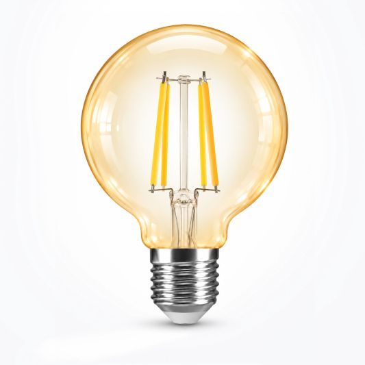 Zigbee led filament lamp dual white 7W E27 fitting amberkleurig