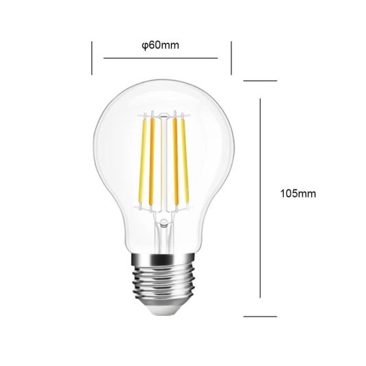 Zigbee LED filament lamp Dual White 7W E27 fitting - Voordeelset van 6