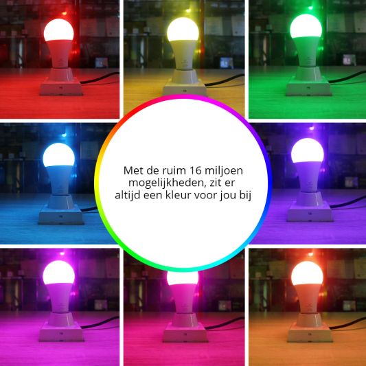 Zigbee lamp RGBWW 12W E27 fitting - voordeelset van 6
