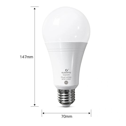 Zigbee LED lamp RGBWW 12W E27 fitting
