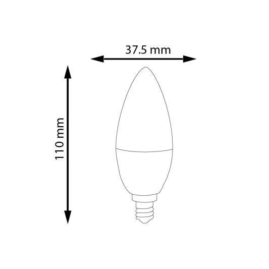 Zigbee LED lamp RGBWW 4W E14 fitting