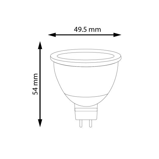 Zigbee LED spot RGBWW 4 Watt MR16 fitting