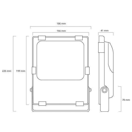 Zigbee RGBWW led Schijnwerper/ bouwlamp 30 Watt IP65