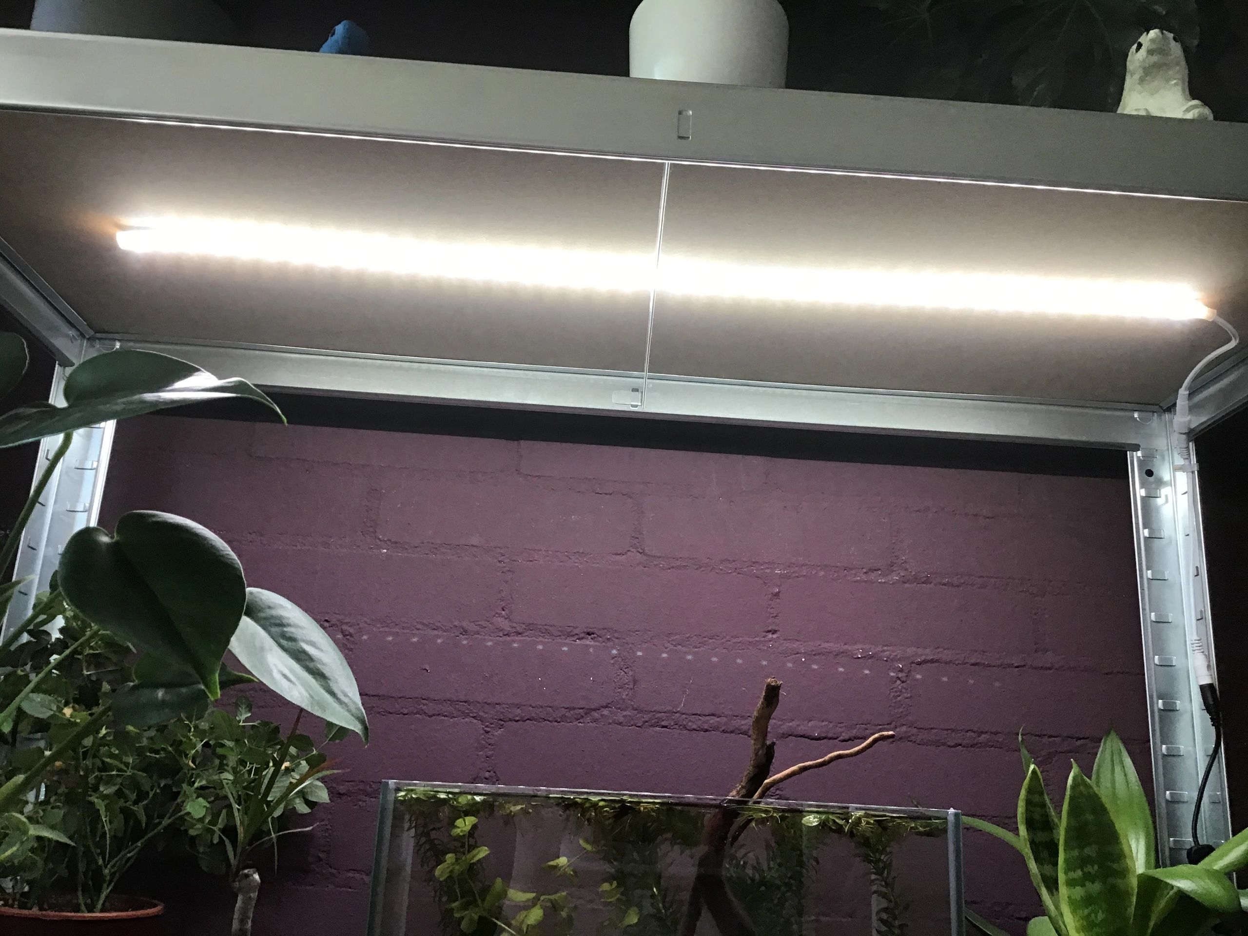 1,5 t/m 2 meter HELDER WIT complete set aquarium led strip