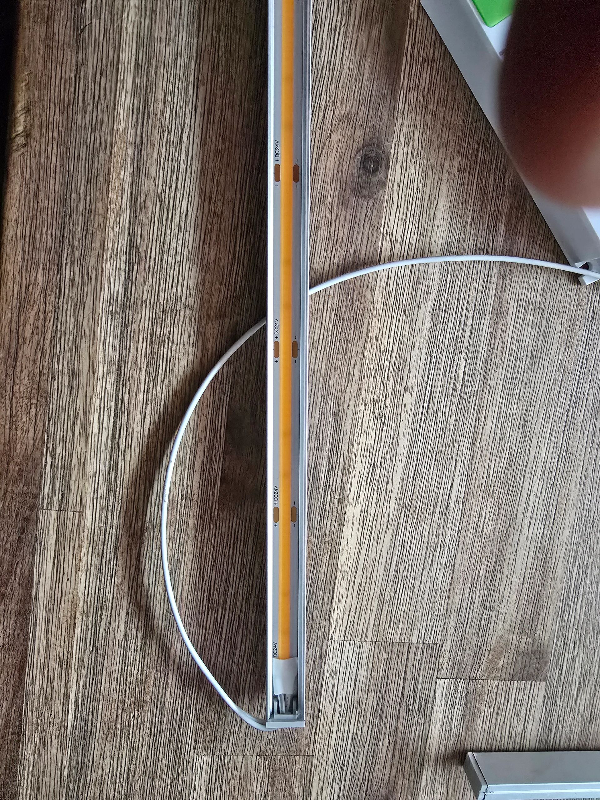 Losse trapverlichting COB led strip in profiel Warm Wit