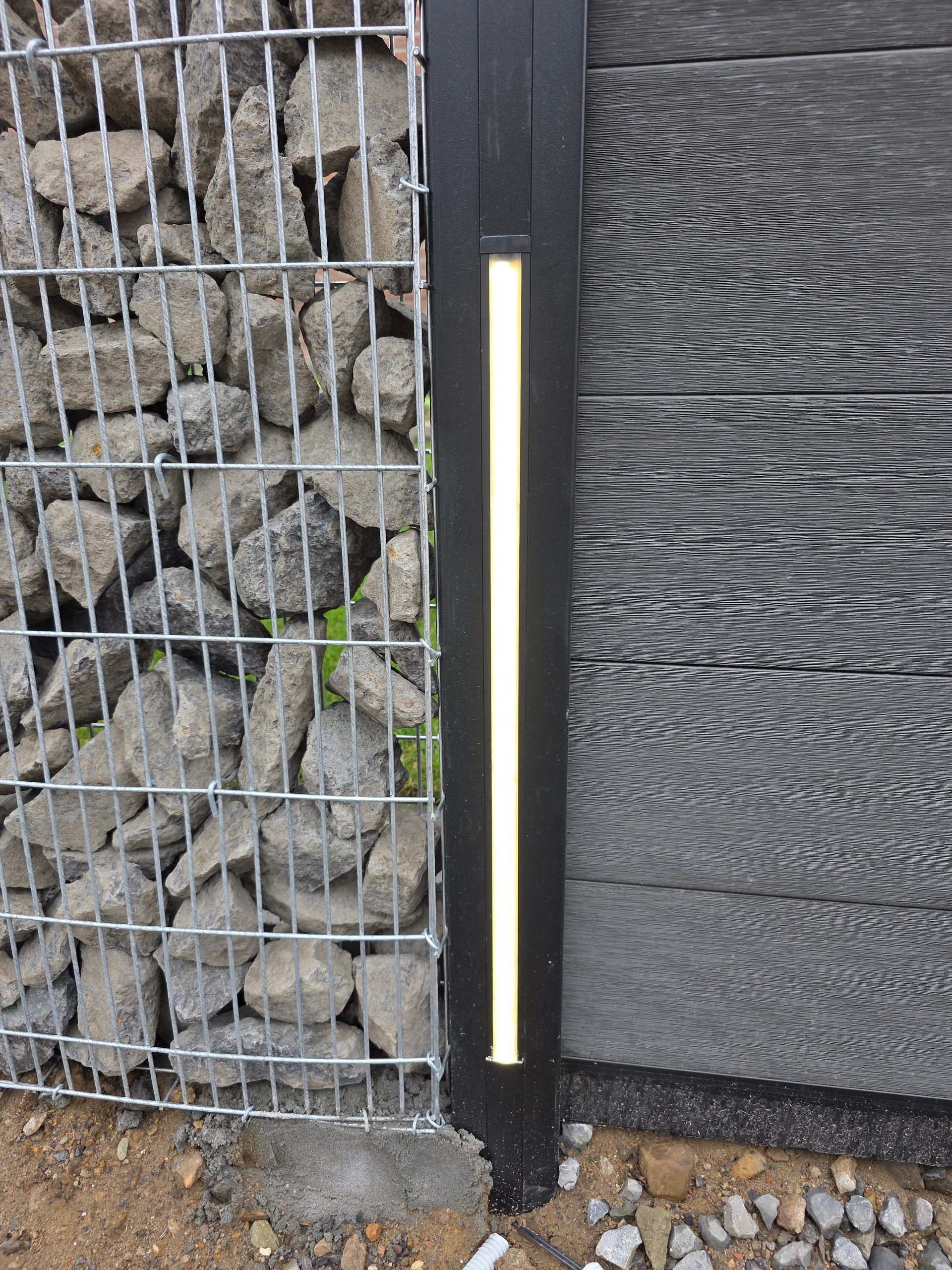Aluminium ledstrip profiel zwart inbouw 1M Slim Line - 7 mm hoog - Compleet met afdekkap
