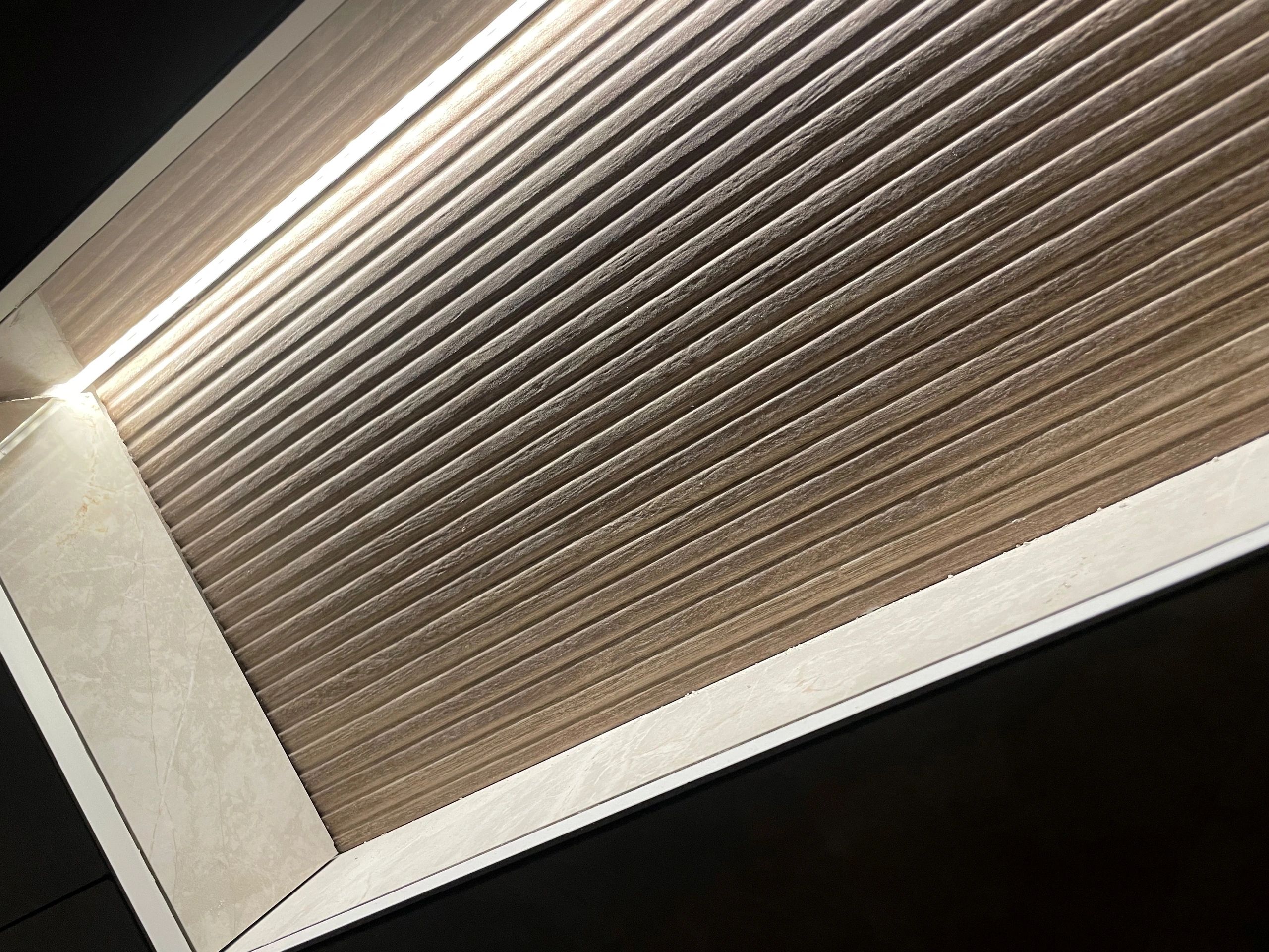 Led tegel profiel / led stuc profiel - Stucstop - 1 meter - Smalle variant