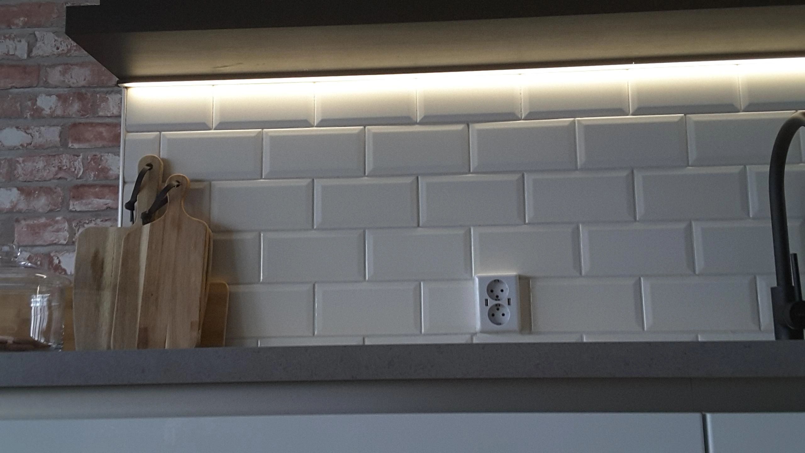 Aluminium ledstrip profiel zwart inbouw 3M Slim Line - 7 mm hoog - Compleet met afdekkap