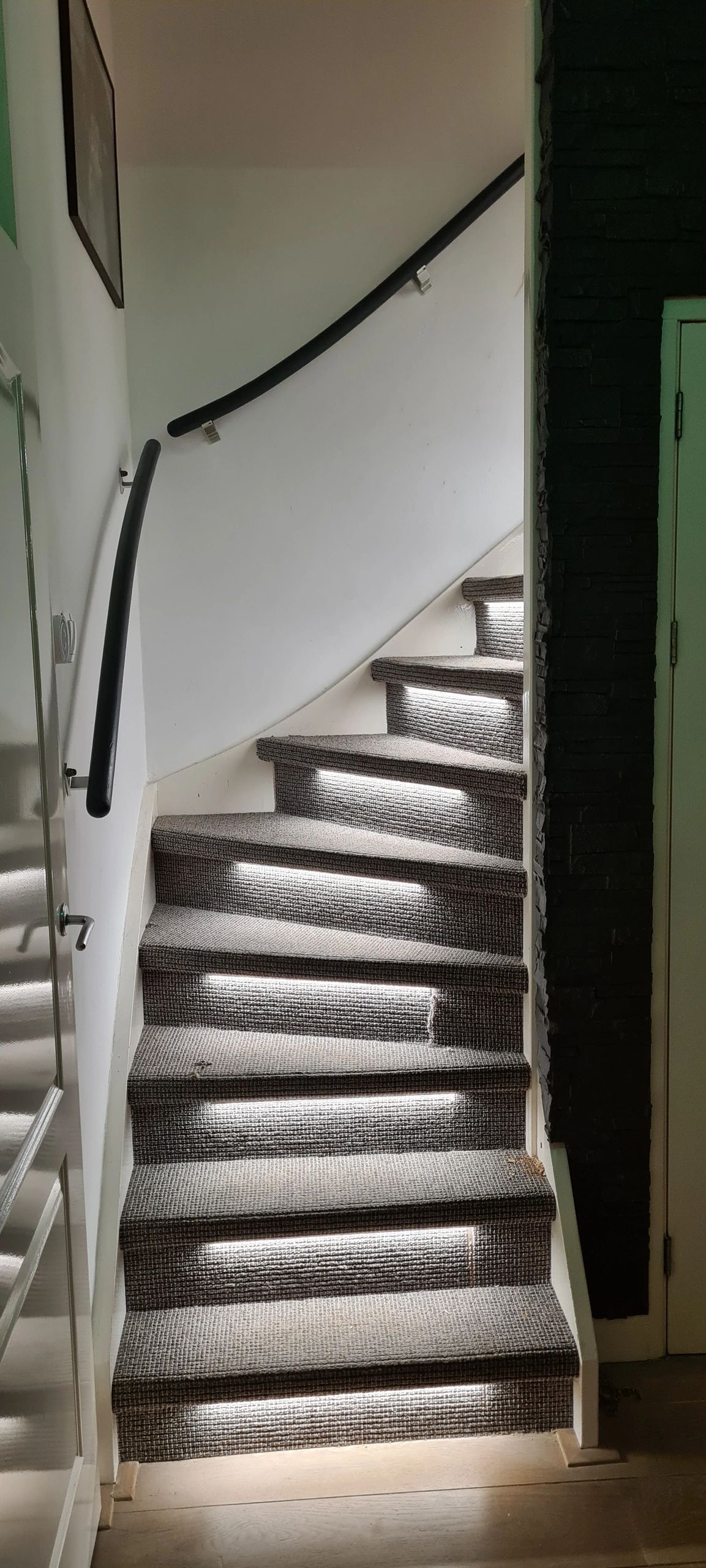 Trapverlichting Led strip Helder Wit 50 CM – Complete set inclusief profiel