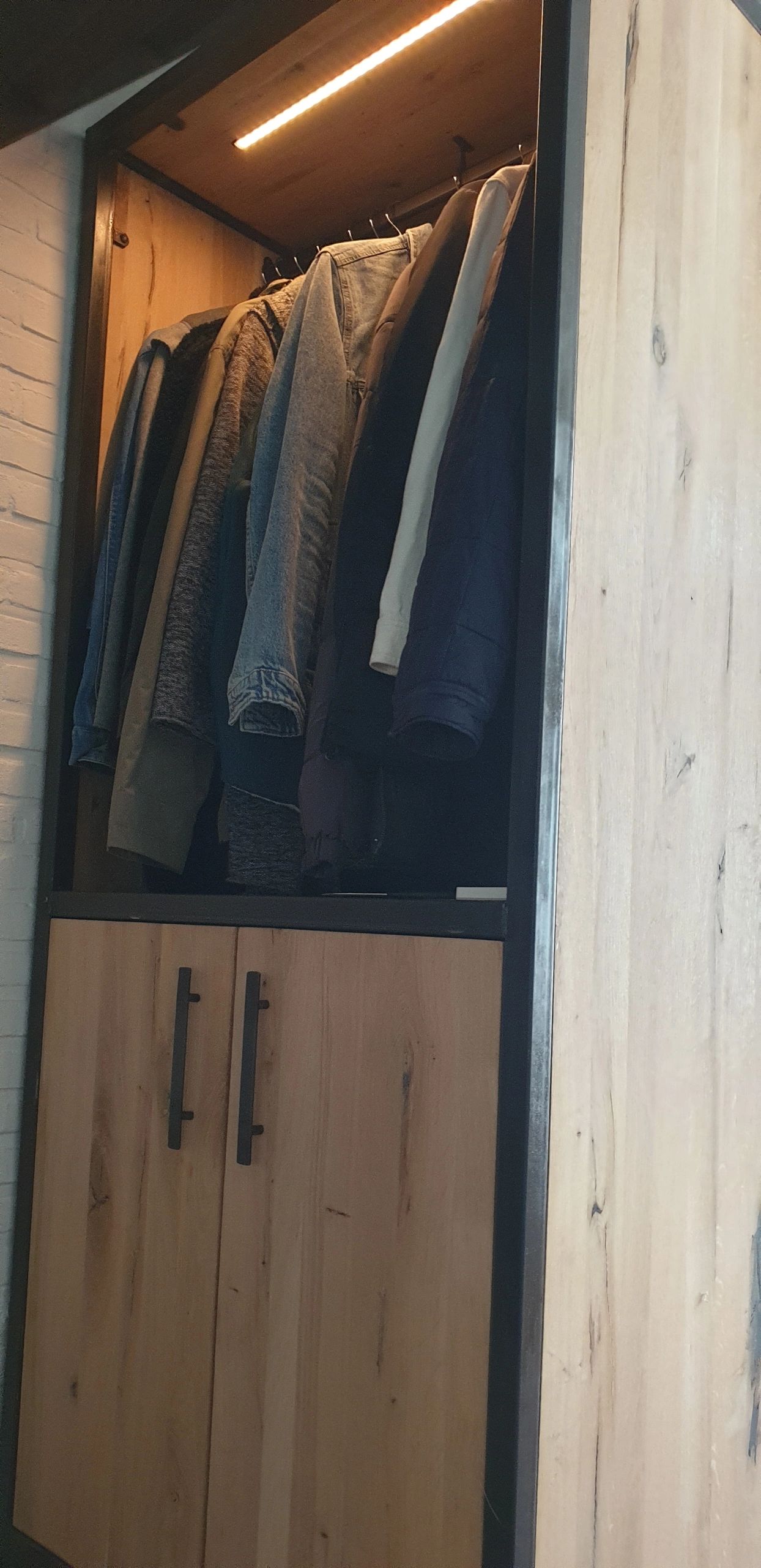 Aluminium ledstrip profiel zwart inbouw 1M Slim Line - 7 mm hoog - Compleet met afdekkap