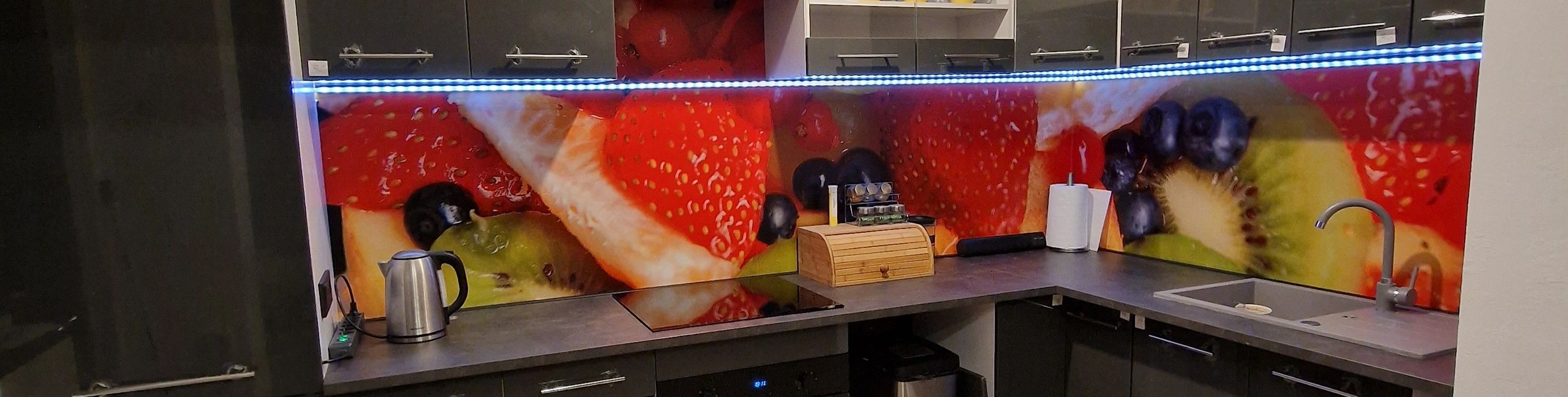 Ledstrip hoekprofiel zwart - Slim line - compleet inclusief afdekkap 3 meter