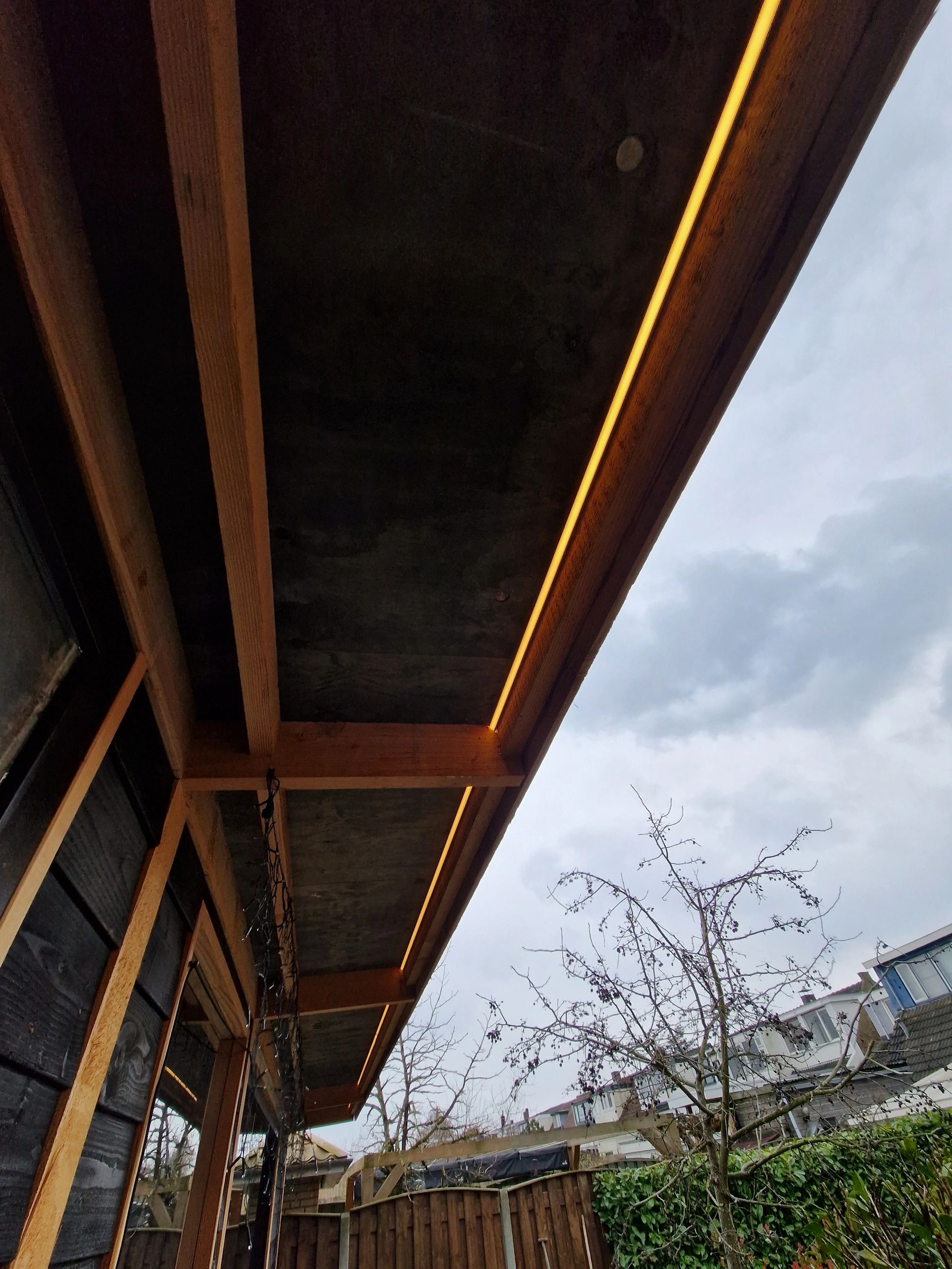 Ledstrip hoekprofiel zwart - Slim line - compleet inclusief afdekkap 4 meter