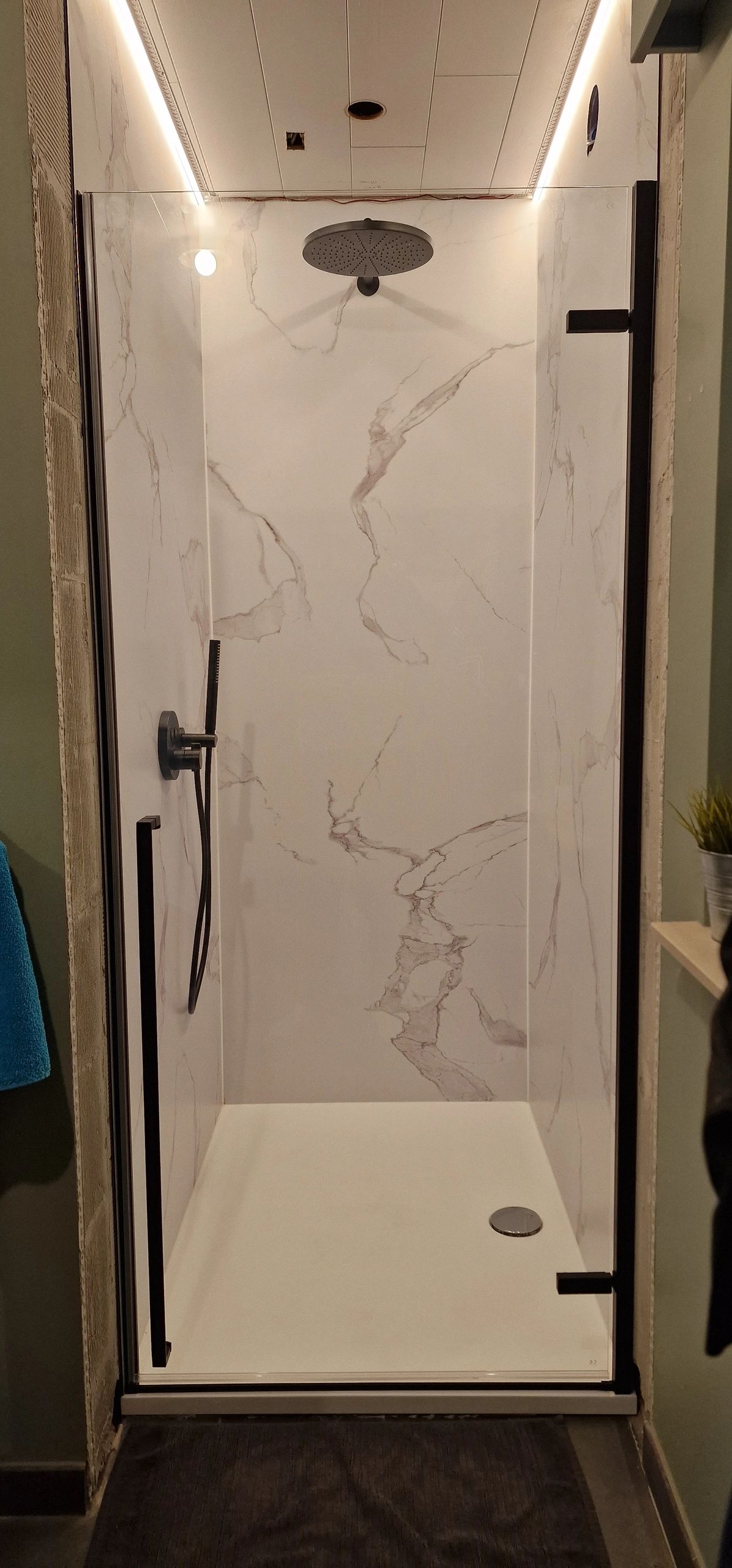 Led tegel profiel / led stuc profiel - Stucstop - 1,5 meter - Smalle variant