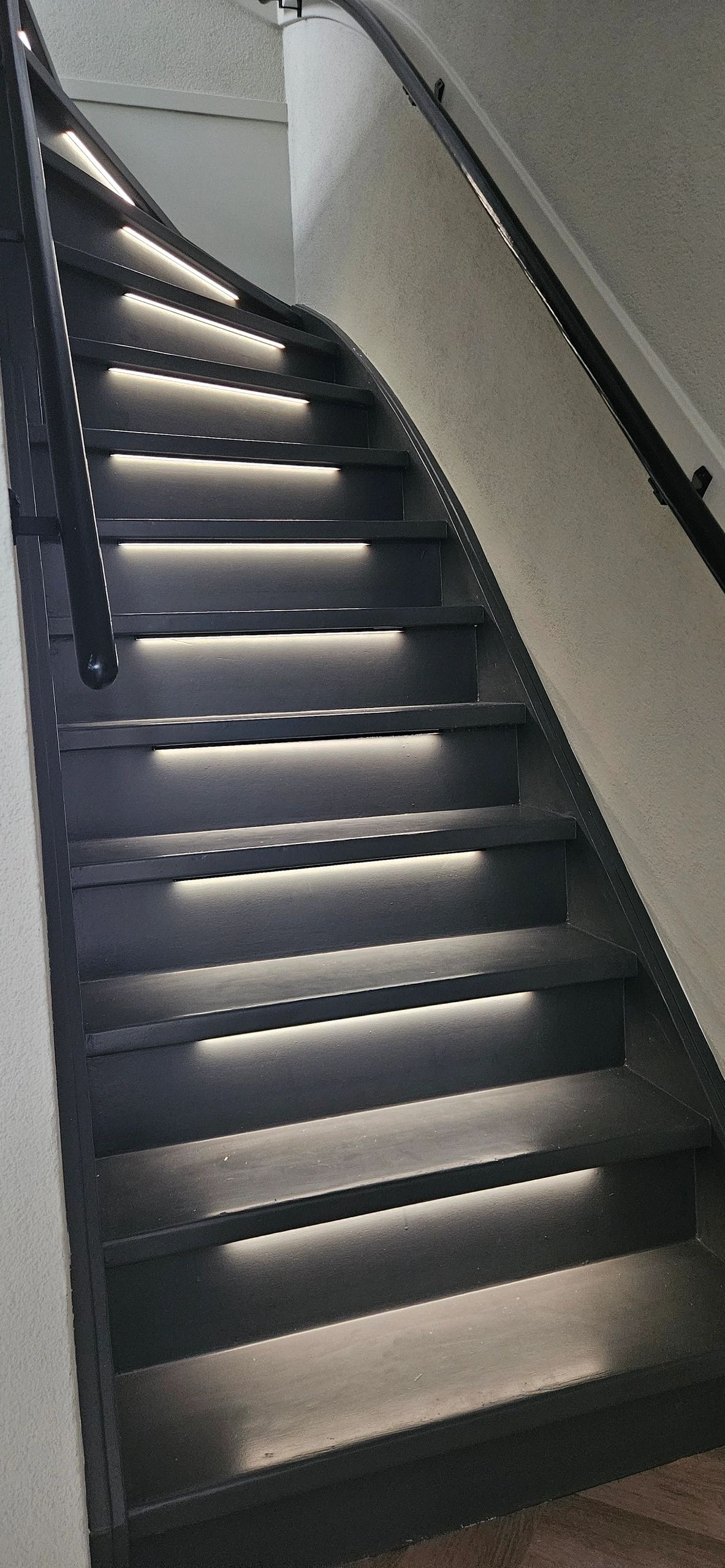 Led trapverlichting set COB - Led strip set met profiel - Helder wit 50 cm