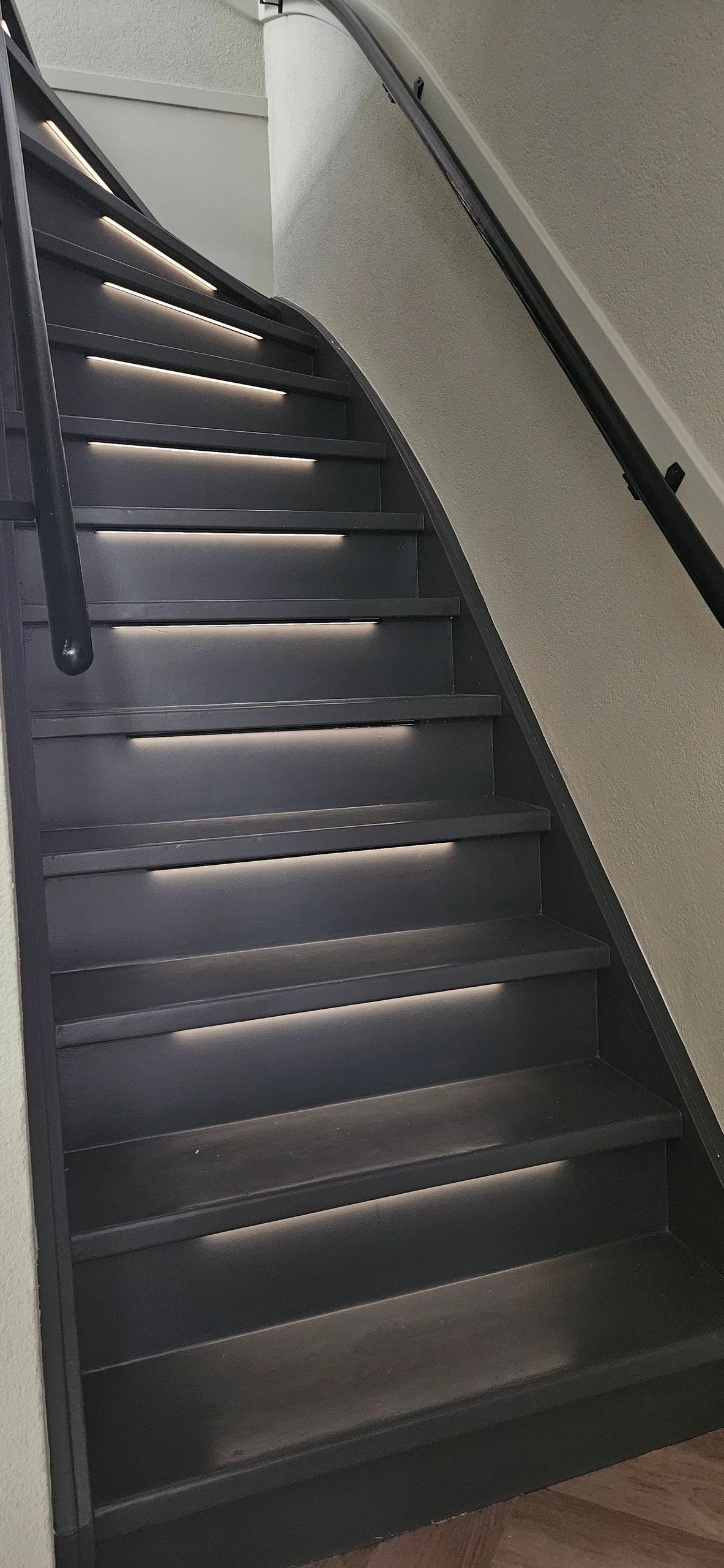 Led trapverlichting set COB - Led strip set met profiel - Helder wit 50 cm