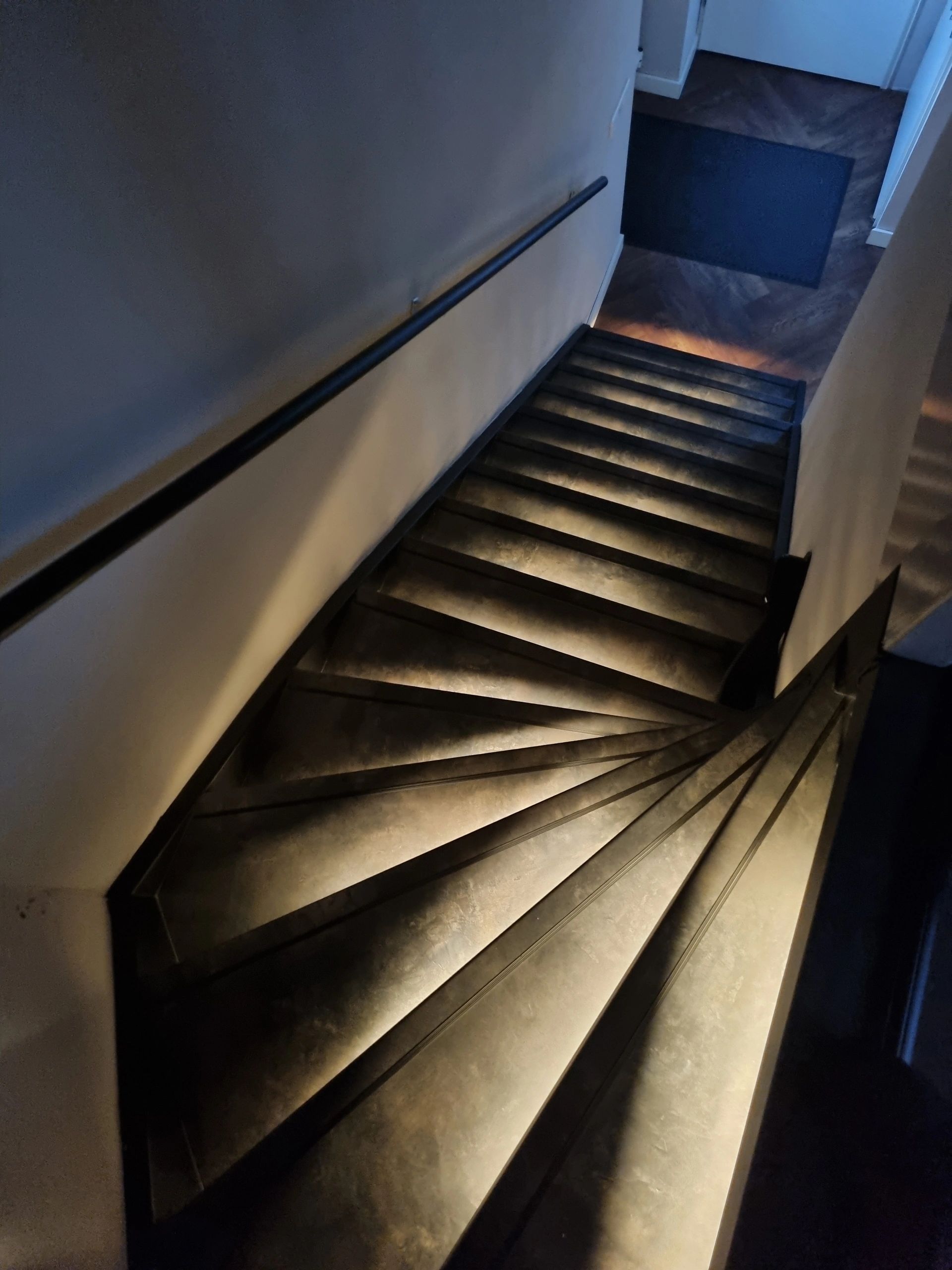 Trapverlichting COB led strip Warm Wit complete set 50 CM