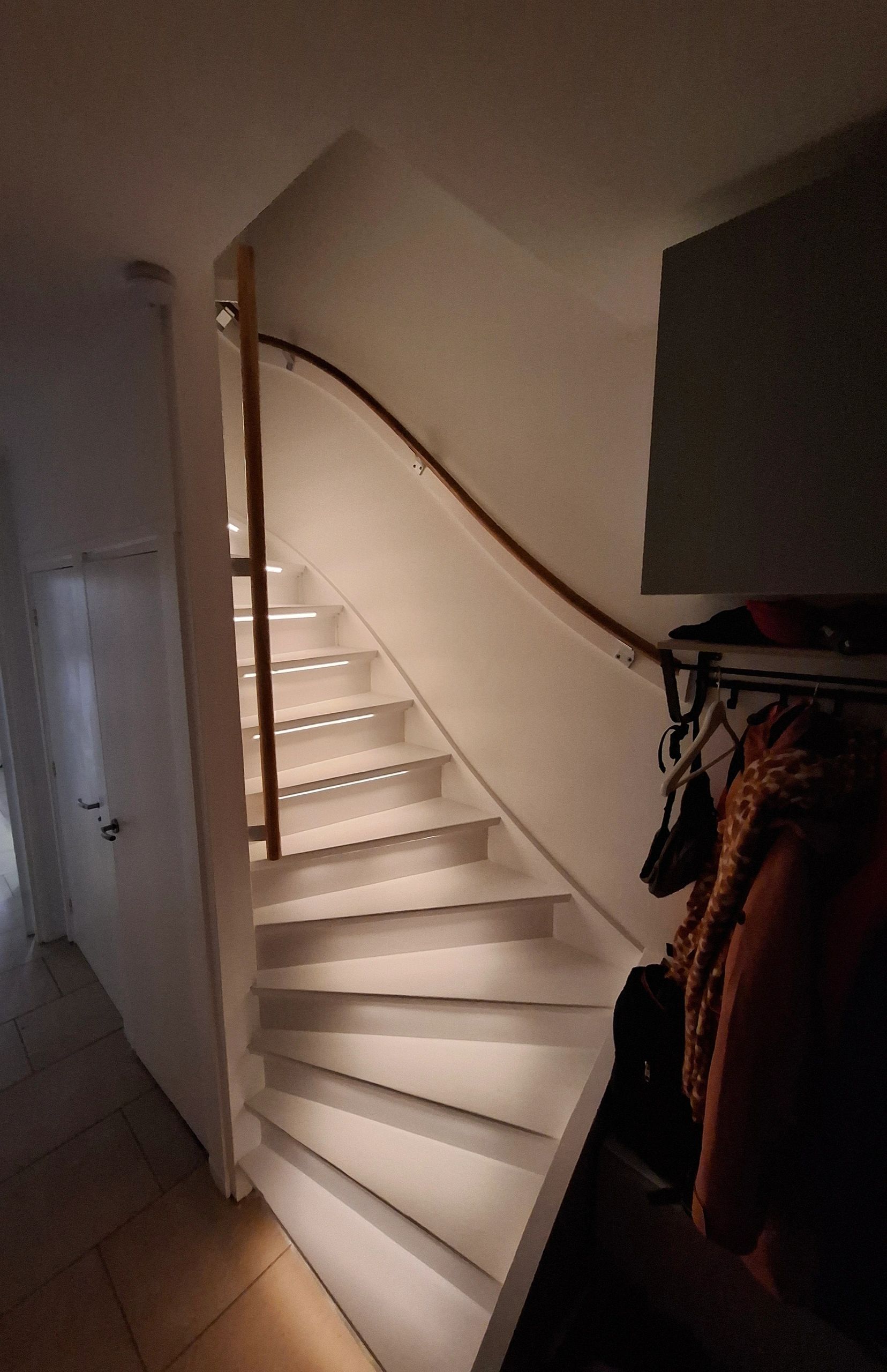 Trapverlichting COB led strip Warm Wit complete set 50 CM