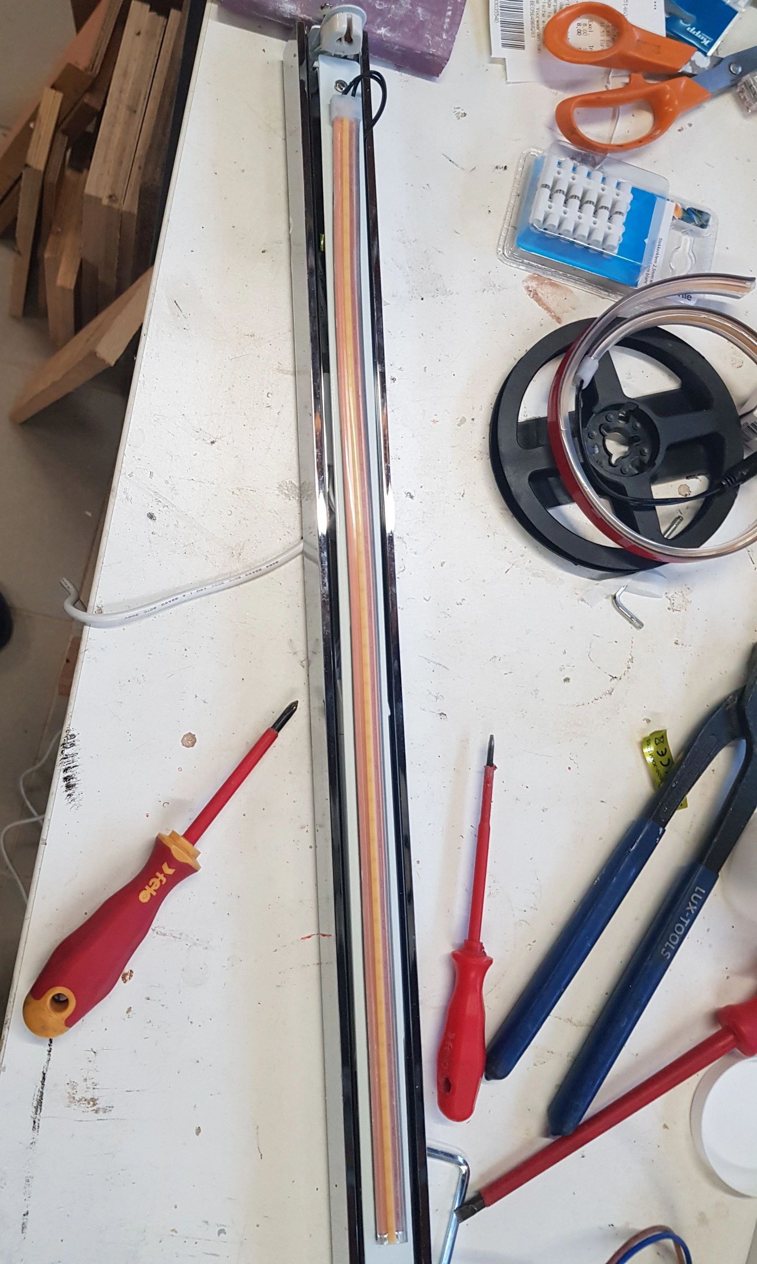 Led strip COB Helder Wit - 4 meter - losse strip met 600 leds per meter