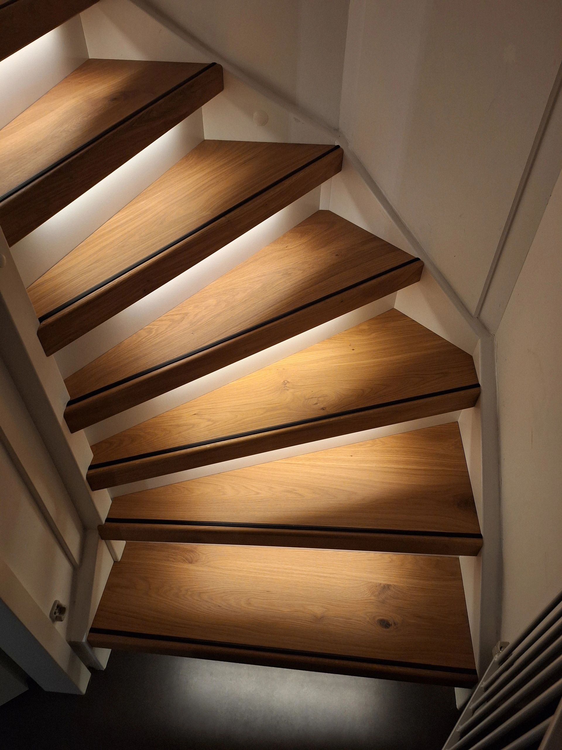 Trapverlichting COB led strip Warm Wit complete set 50 CM