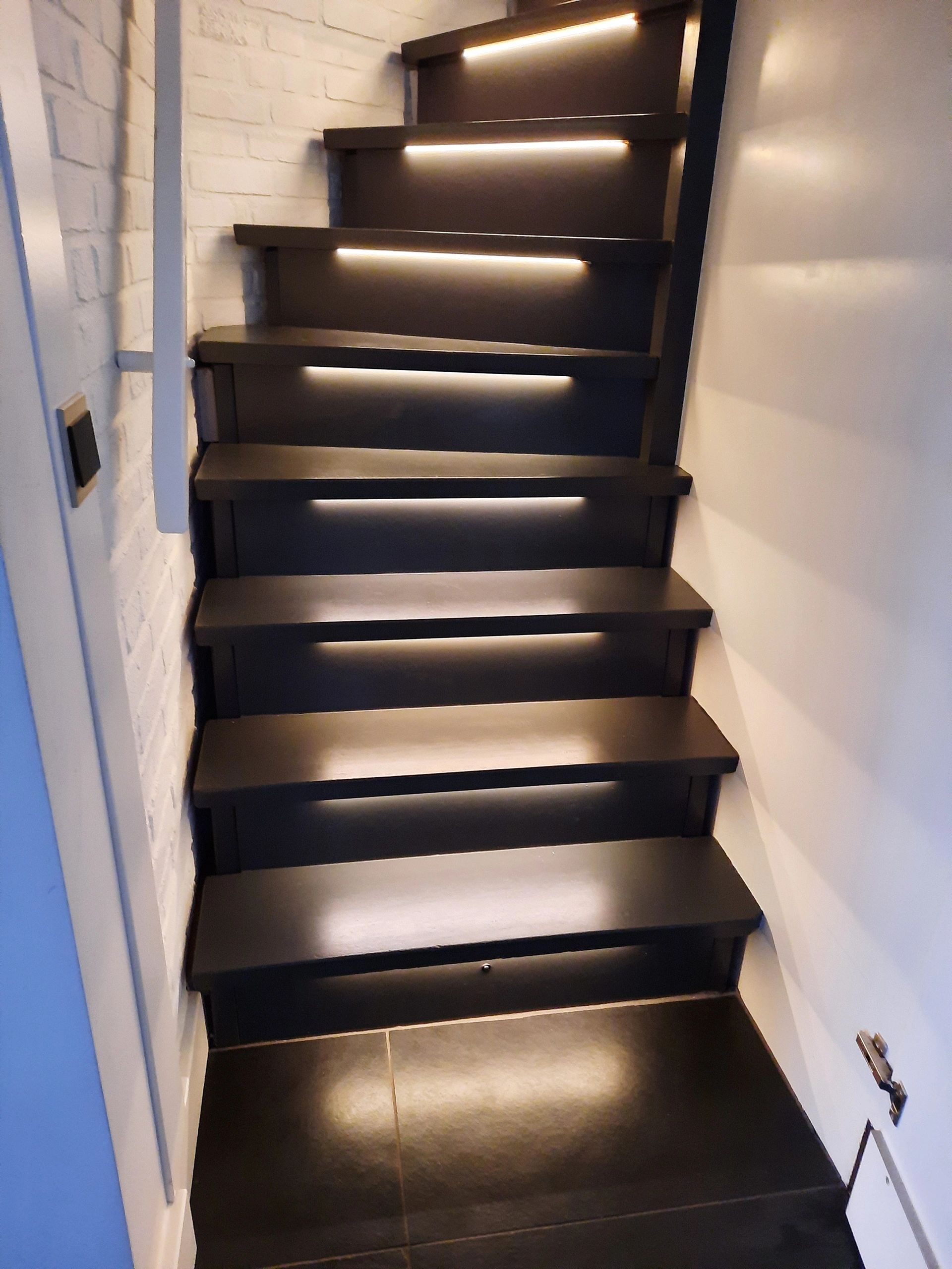 Trapverlichting COB led strip Warm Wit complete set 50 CM