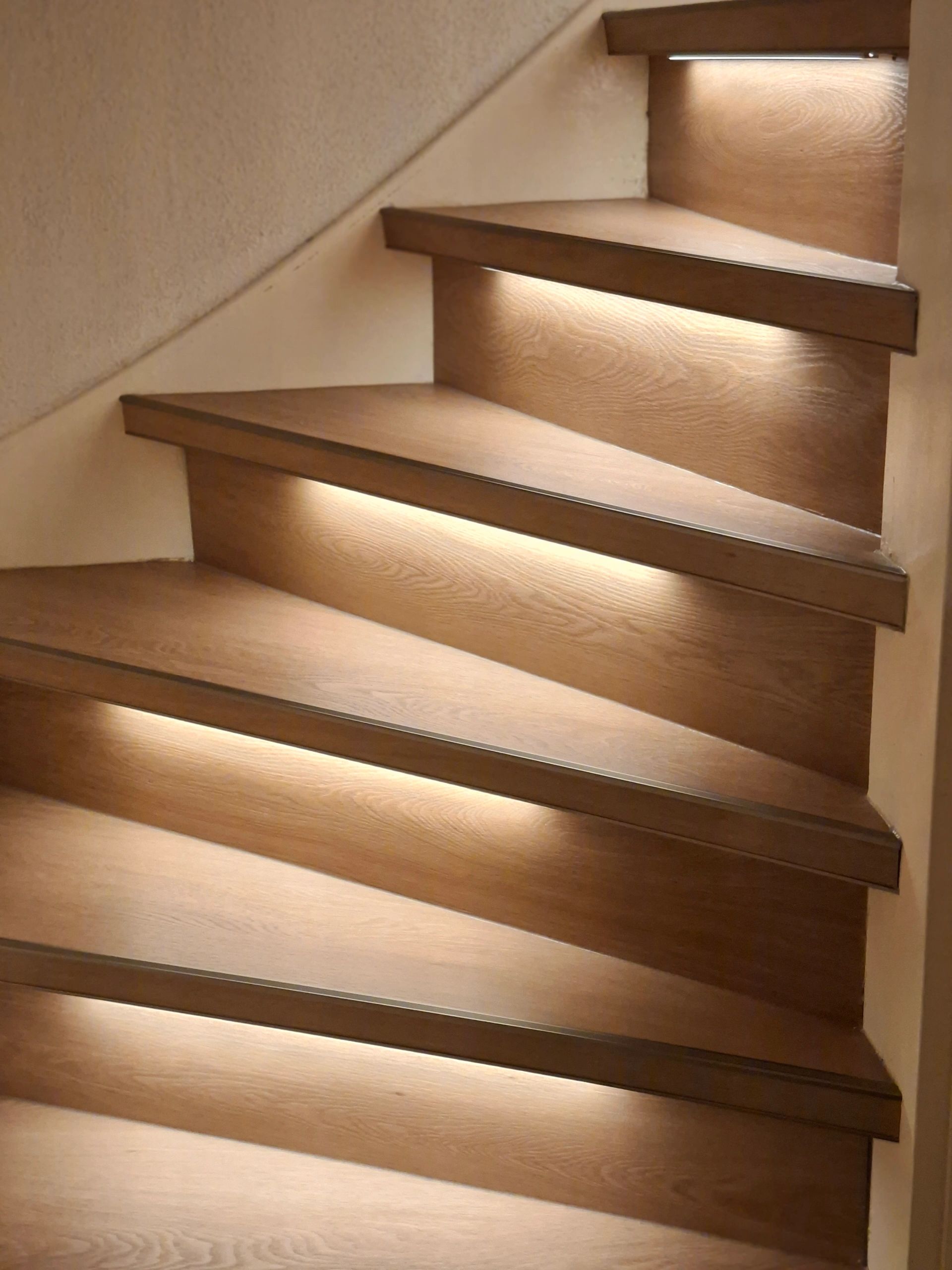 Dynamische trapverlichting set Premium 50 cm met profiel