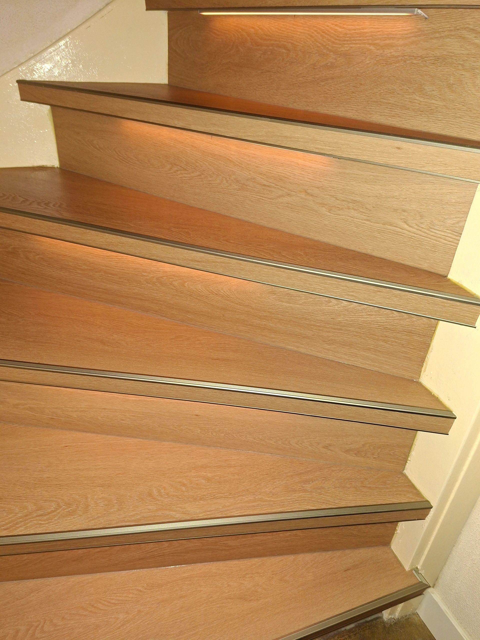 Dynamische trapverlichting set Premium 50 cm met profiel