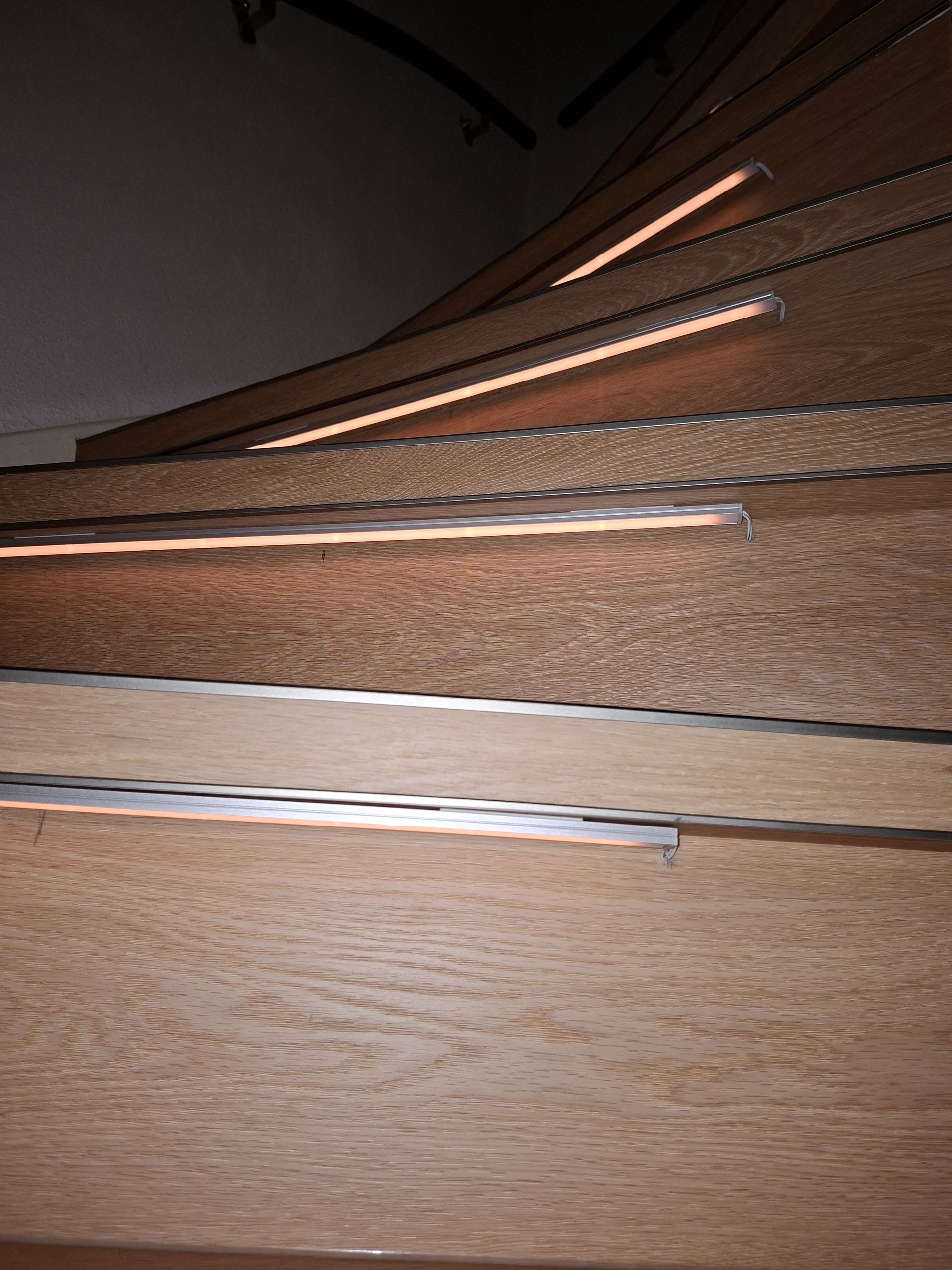 Dynamische trapverlichting set Premium 50 cm met profiel