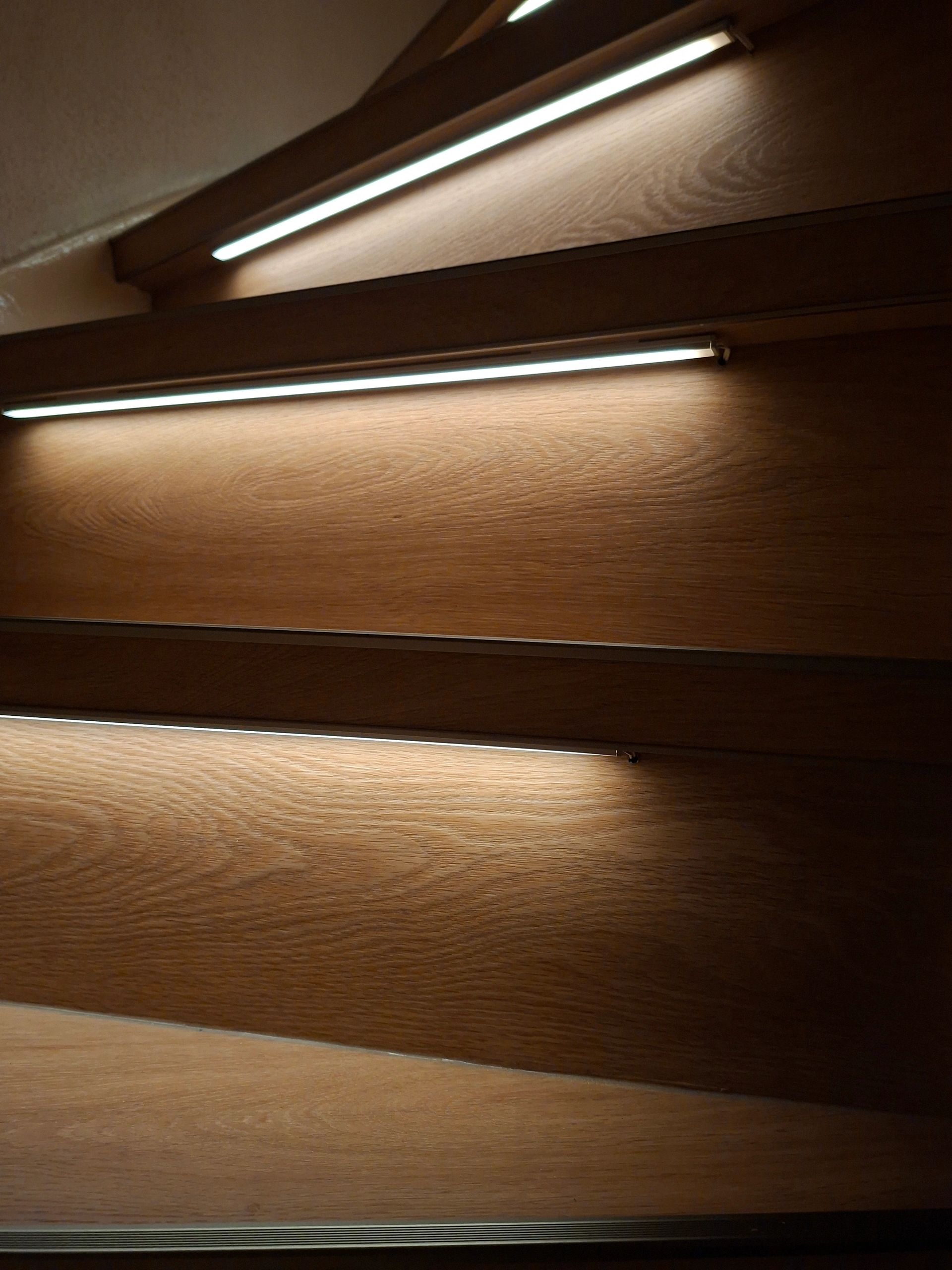 Dynamische trapverlichting set Premium 50 cm met profiel