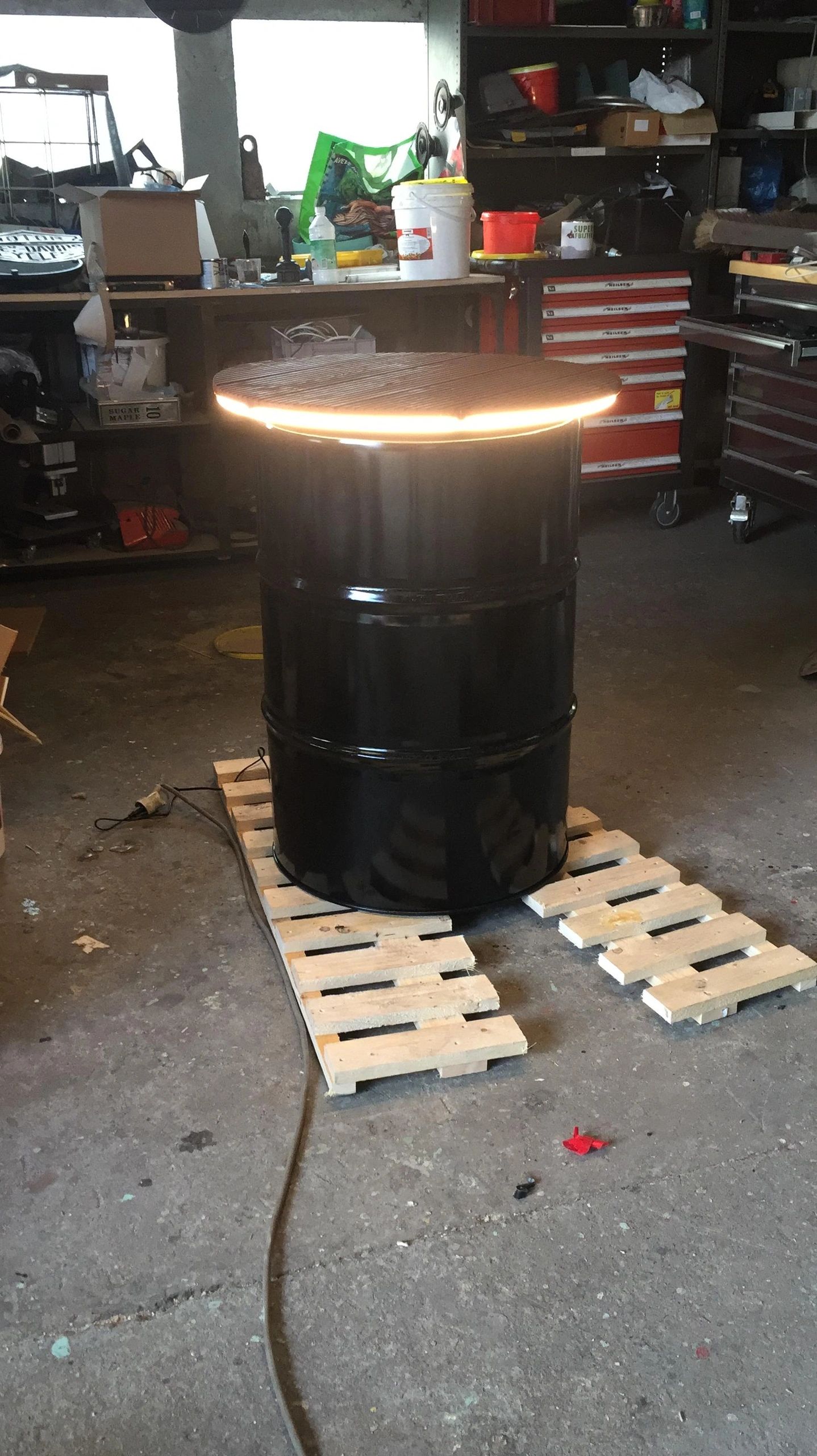 6 meter Neon Led Flex Warm Wit Midi Top View - losse strip