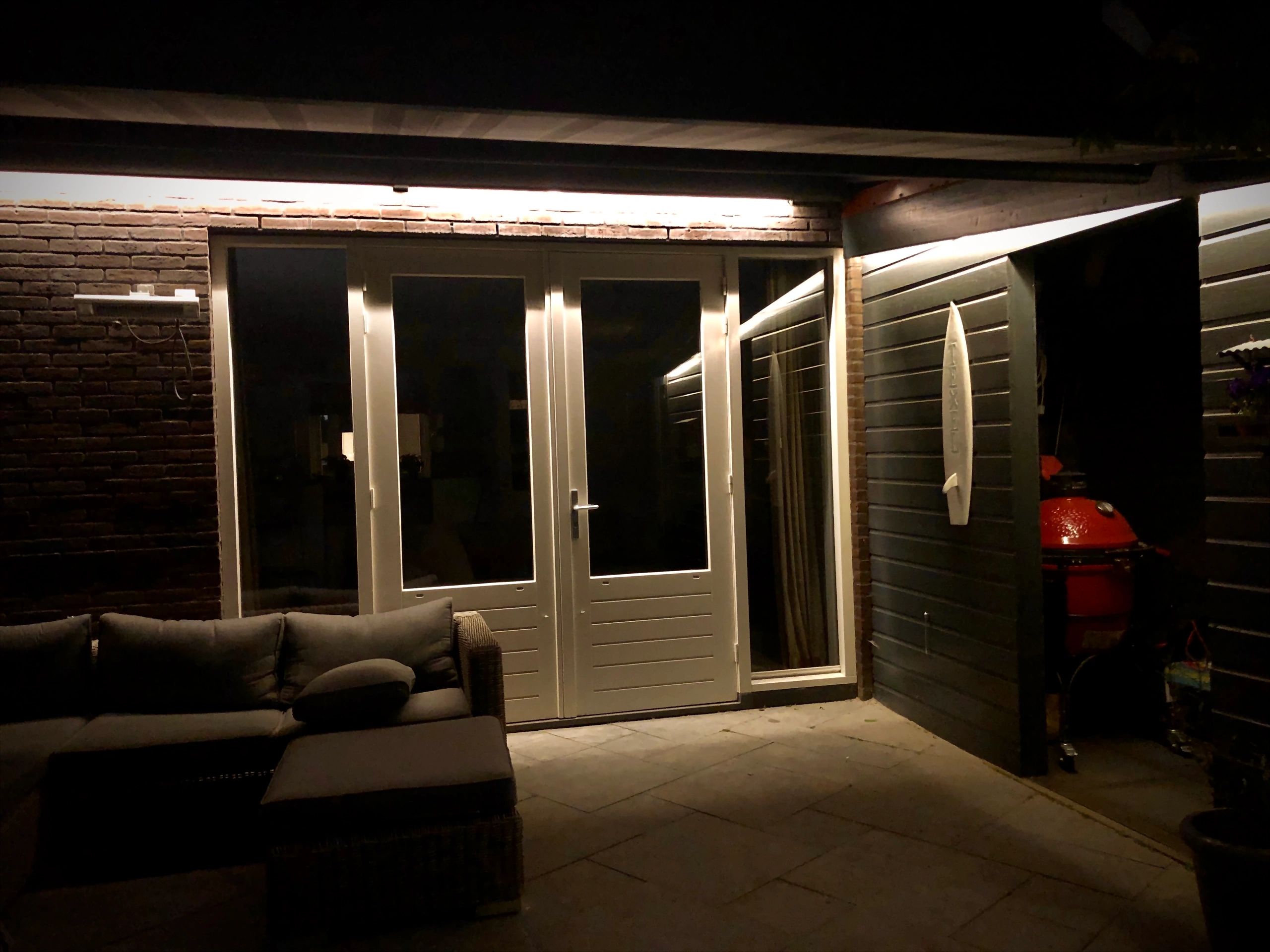 5 meter Warm Wit led strip voor buiten losse strip