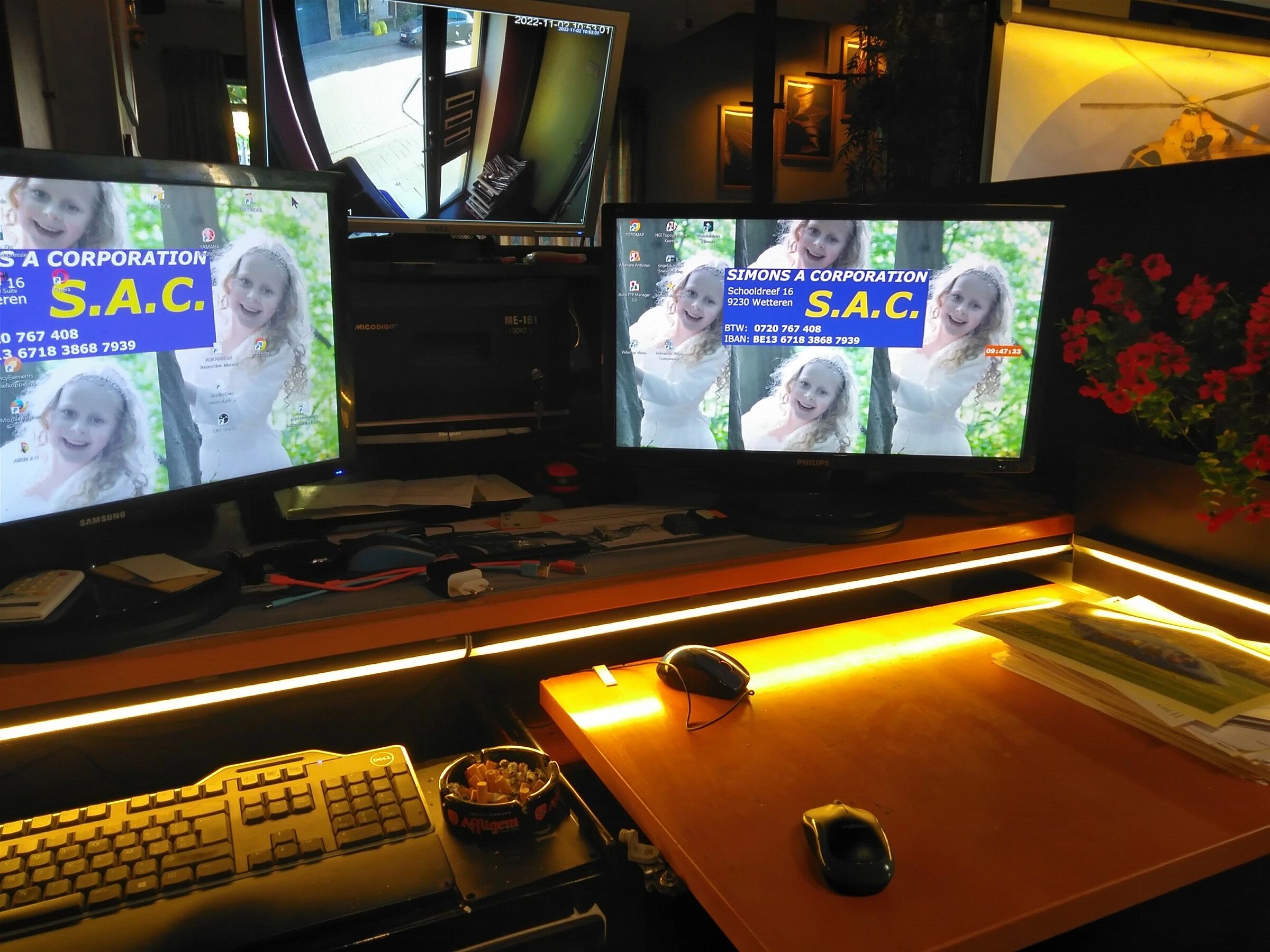 Aluminium ledstrip hoekprofiel zwart 1M breed - Compleet met afdekkap