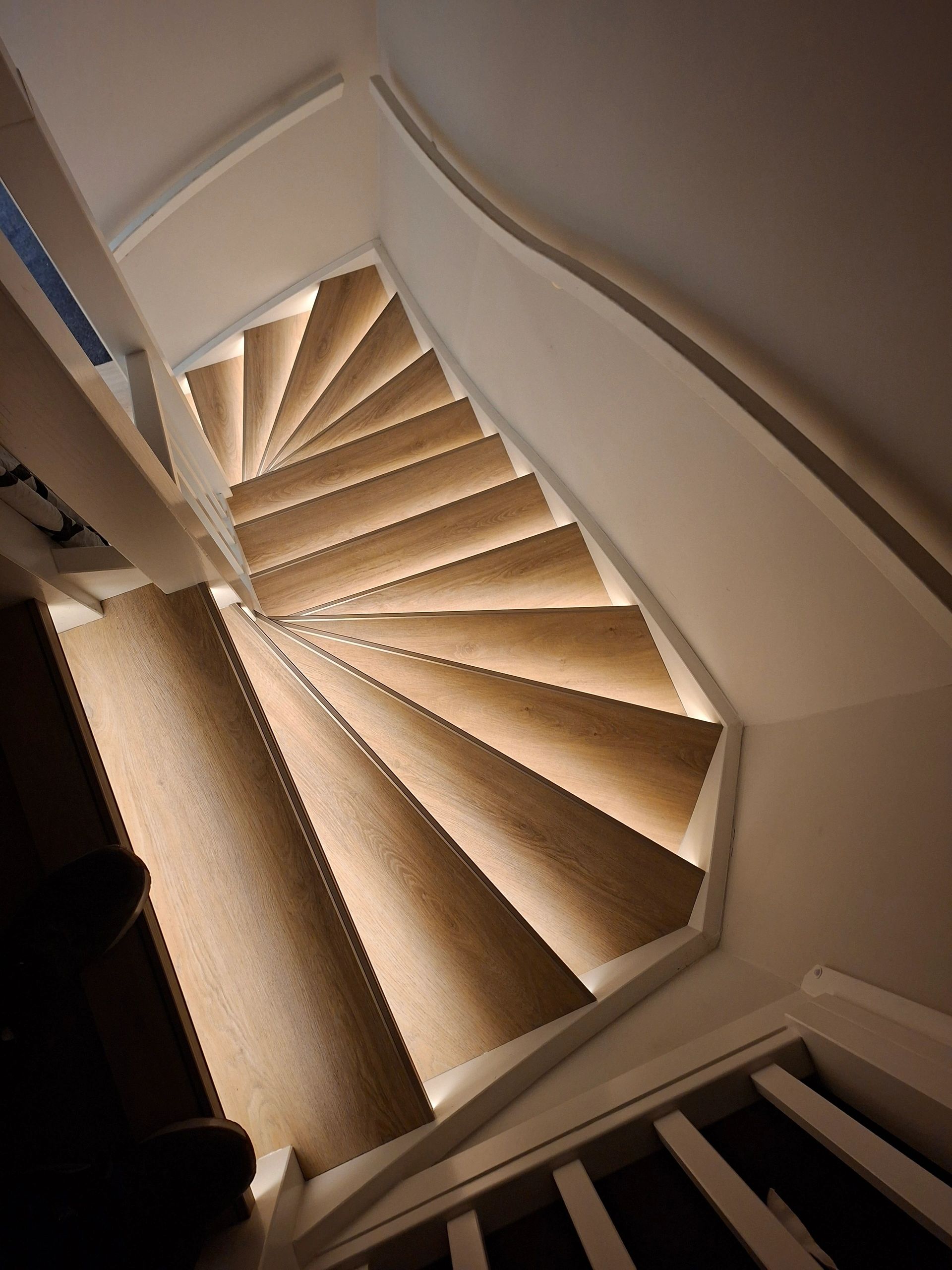 Trapverlichting COB led strip Warm Wit complete set 130 CM