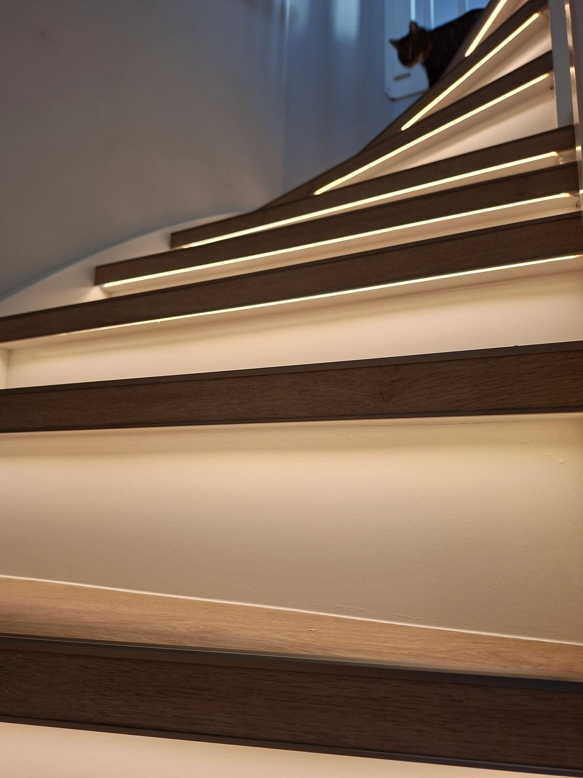 Trapverlichting COB led strip Warm Wit complete set 130 CM