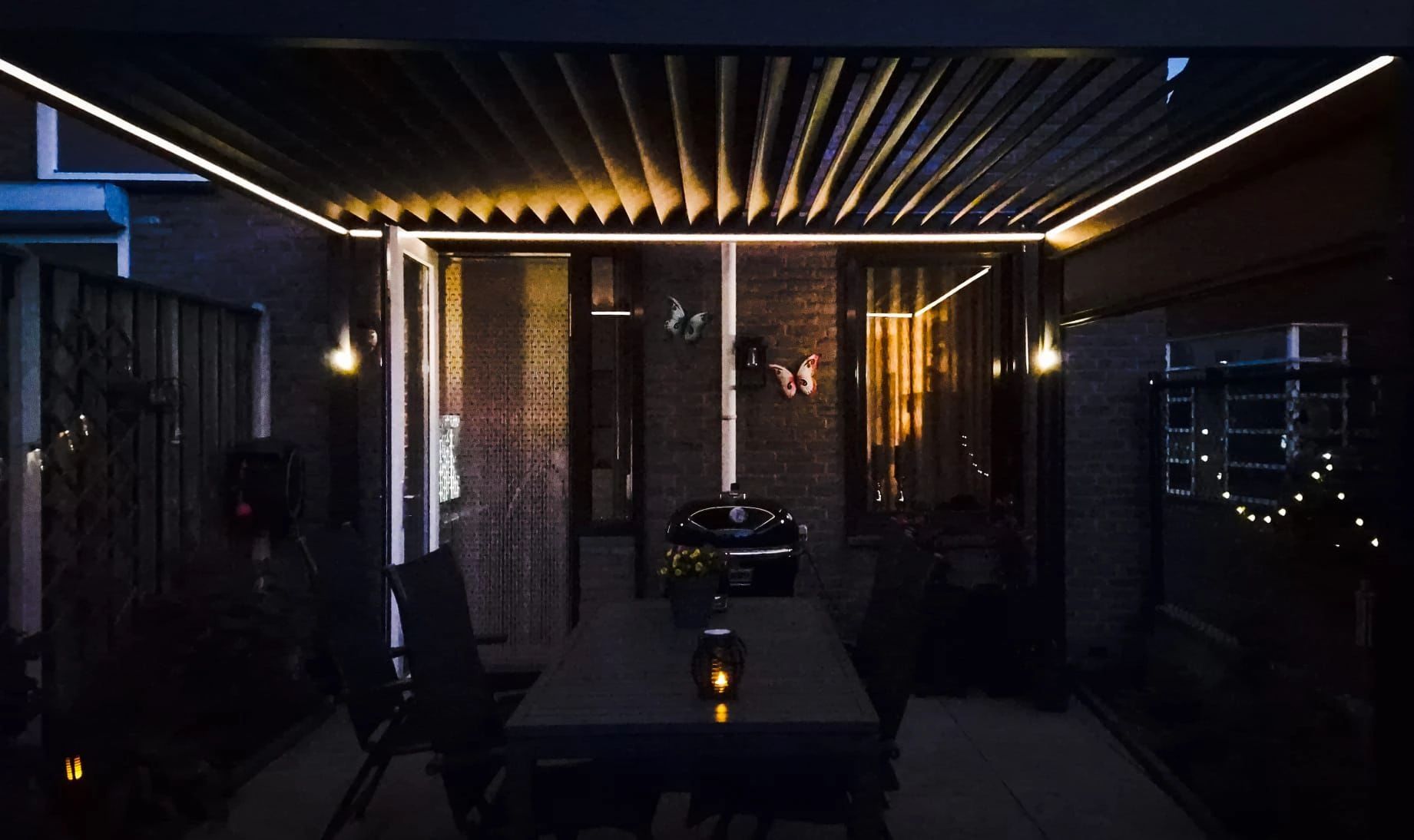 19 meter Warm Witte led strip voor buiten complete set