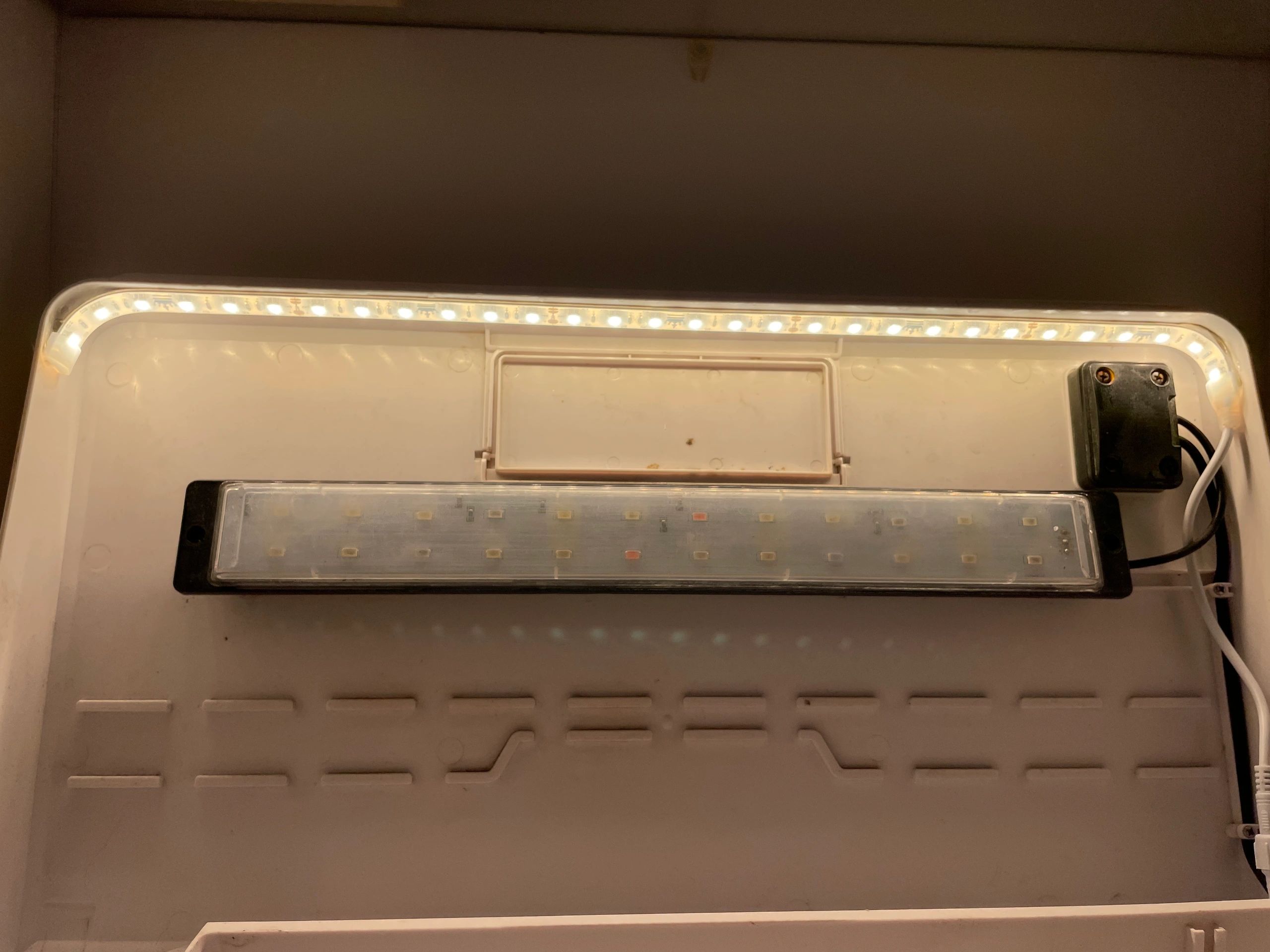 2 t/m 2,5 meter WARM WIT complete set aquarium led strip