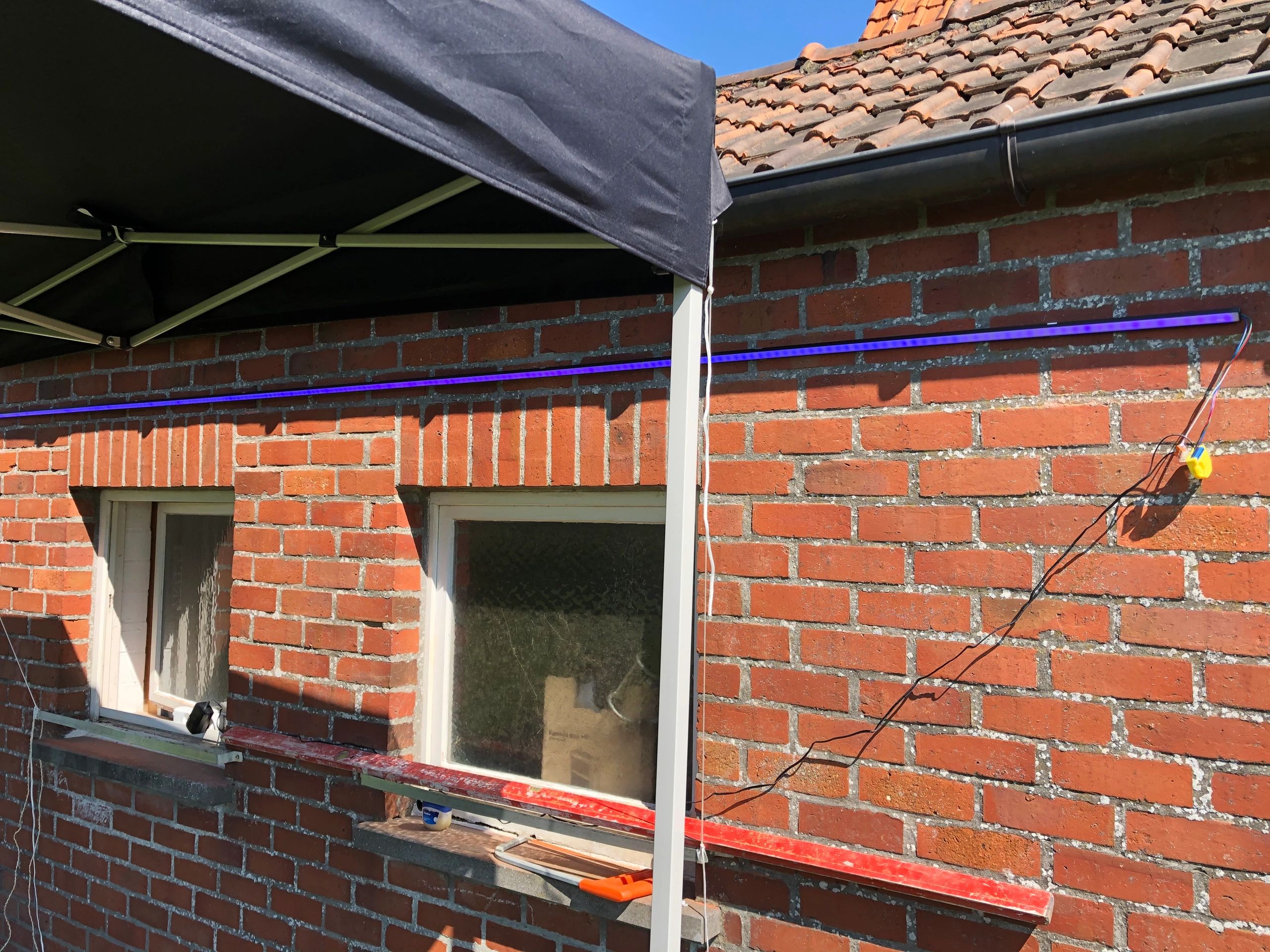 Ledstrip hoekprofiel zwart - Slim line - compleet inclusief afdekkap 4 meter