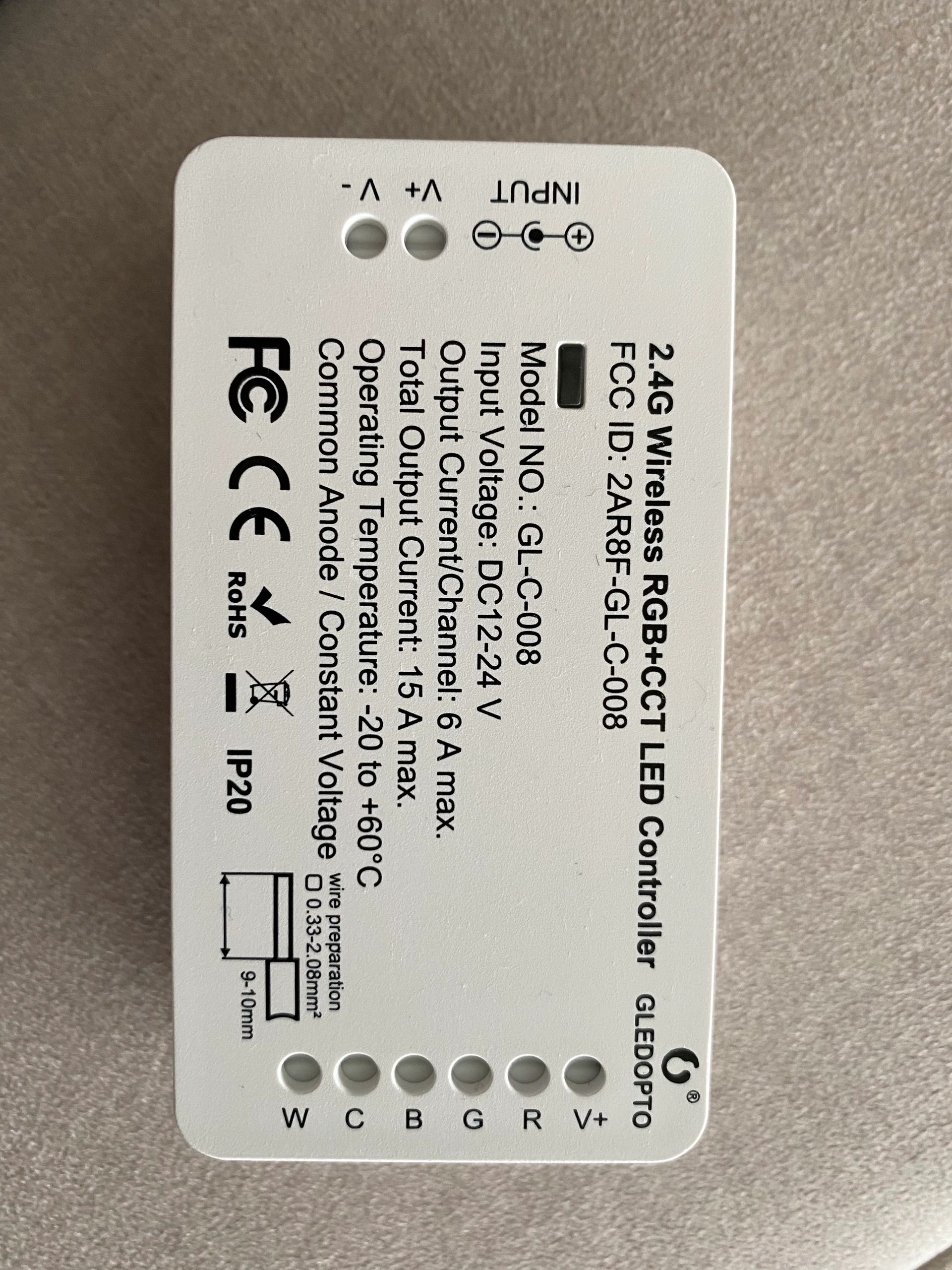 Losse Zigbee controller voor RGBWW led strips