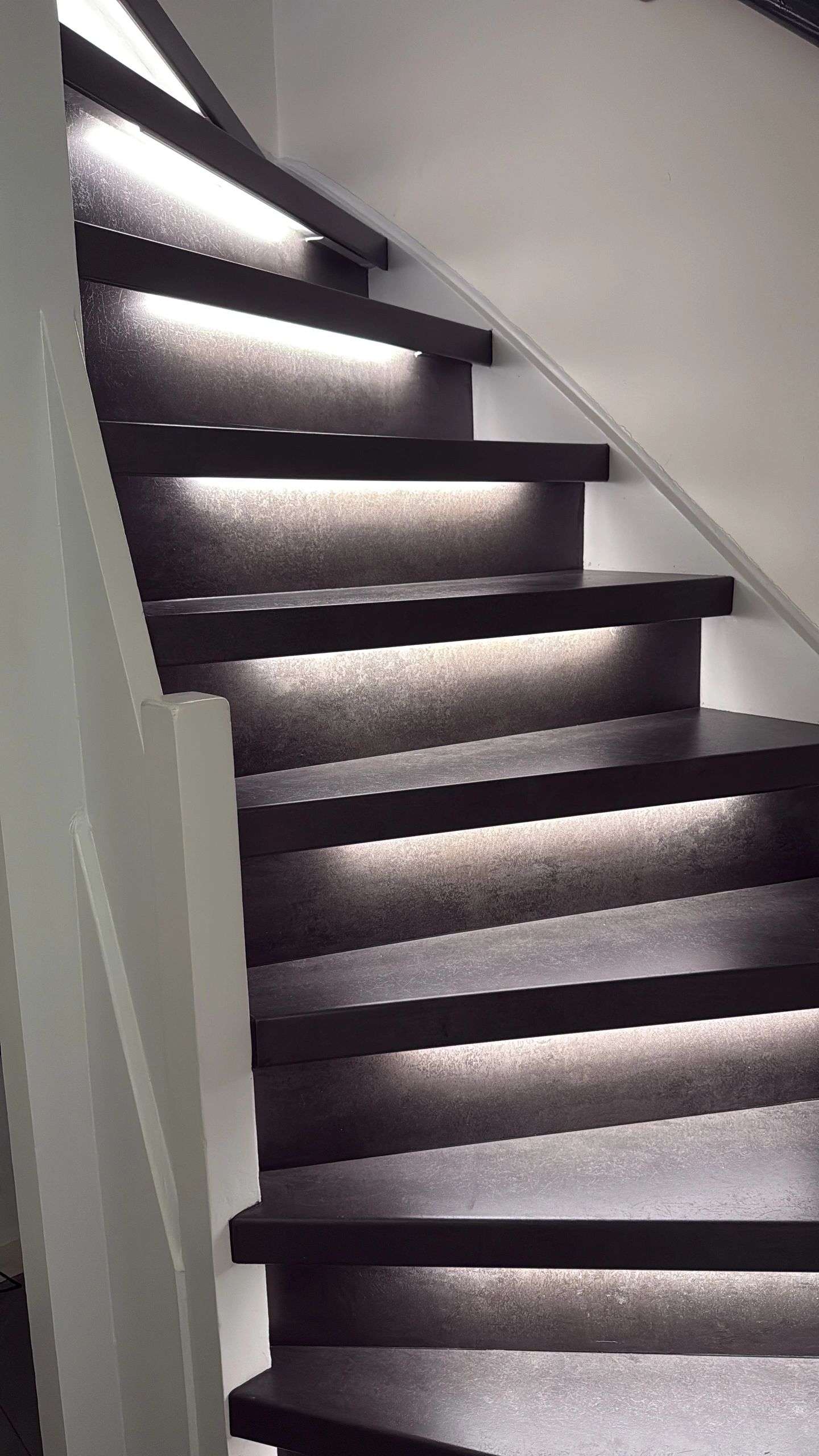 Dynamische trapverlichting set Basic 50 cm met profiel