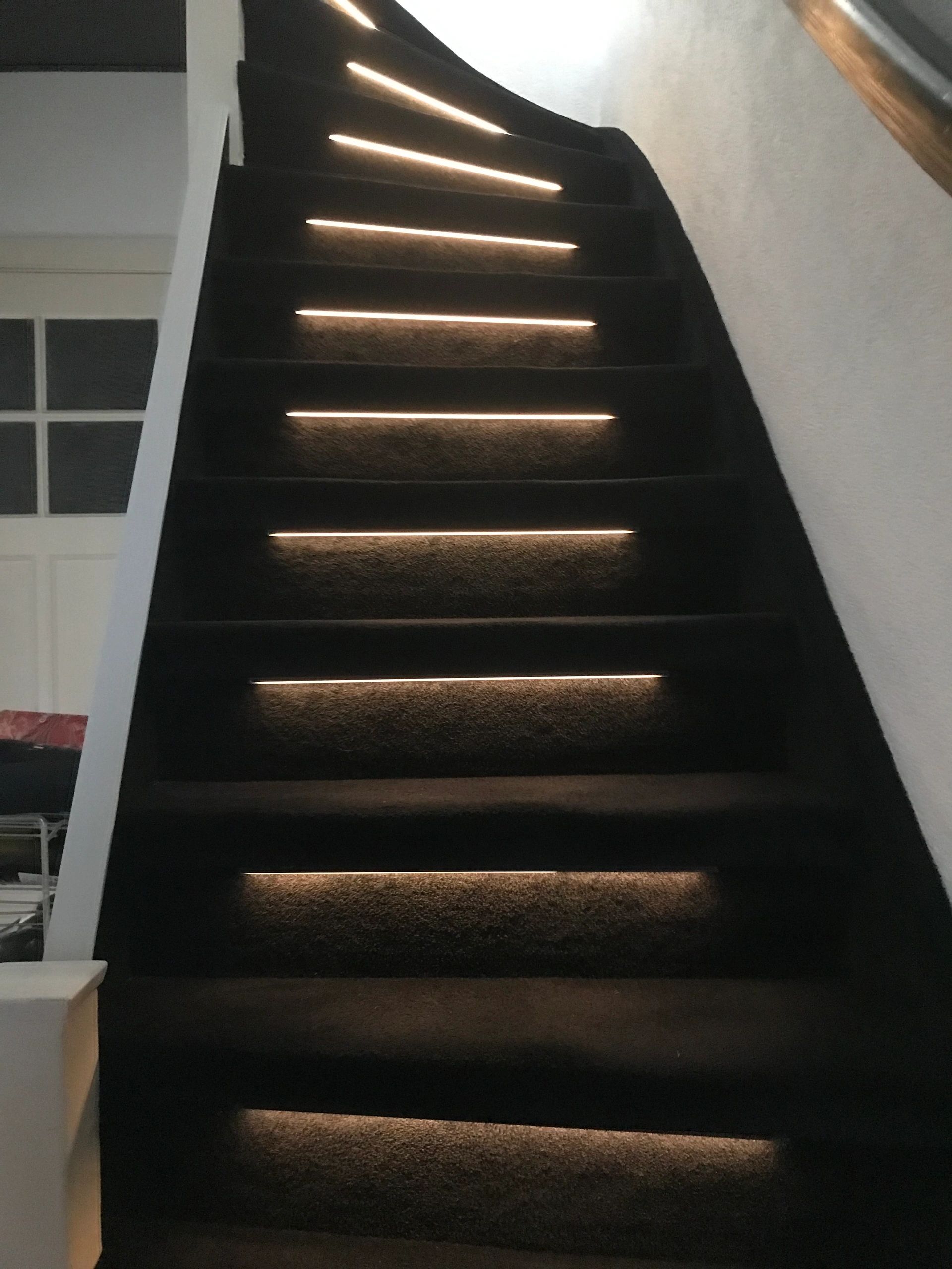 Trapverlichting COB led strip Warm Wit 50 CM – Complete set inclusief profiel