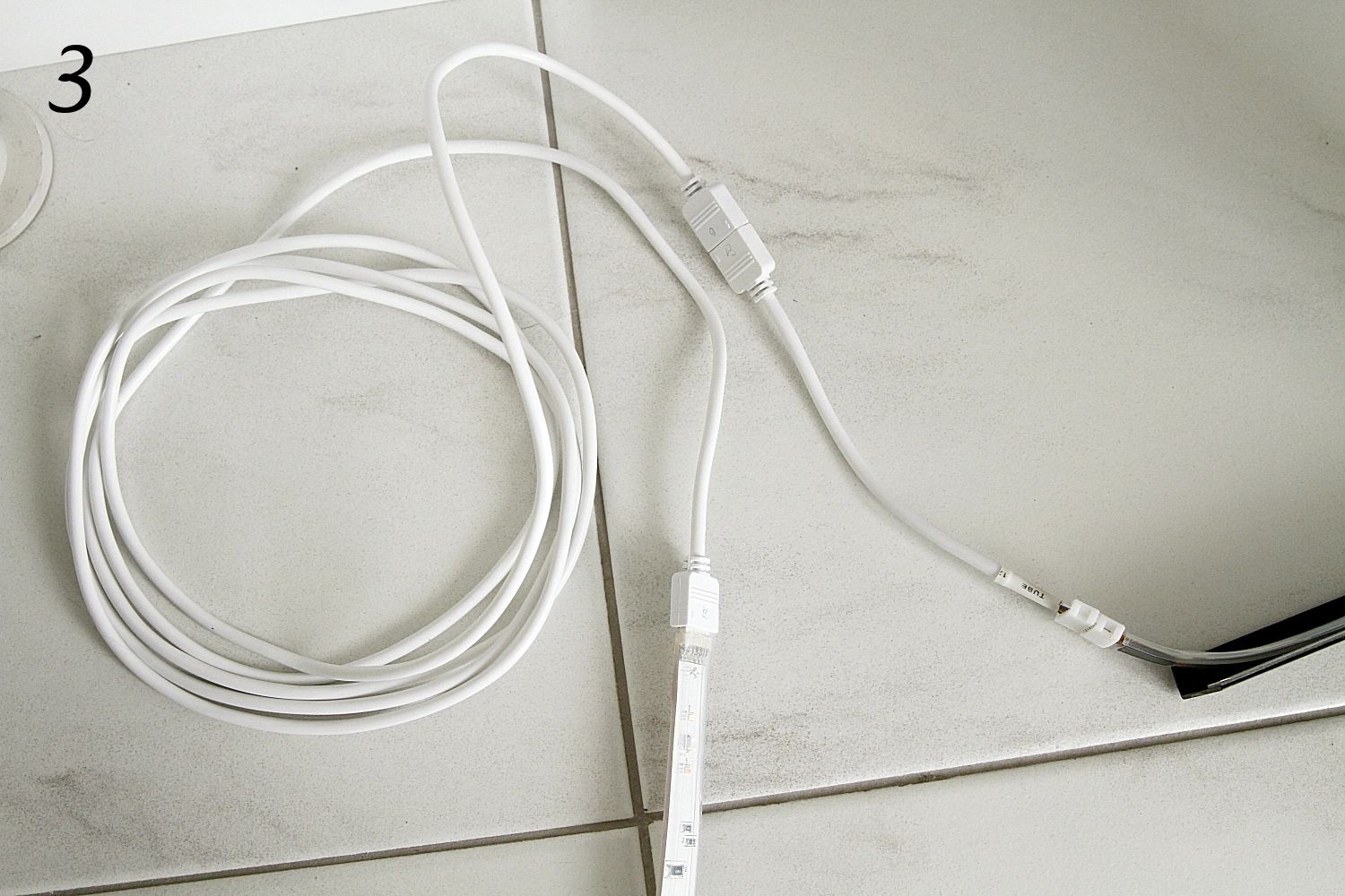 2,5 meter RGBWW verlengkabel