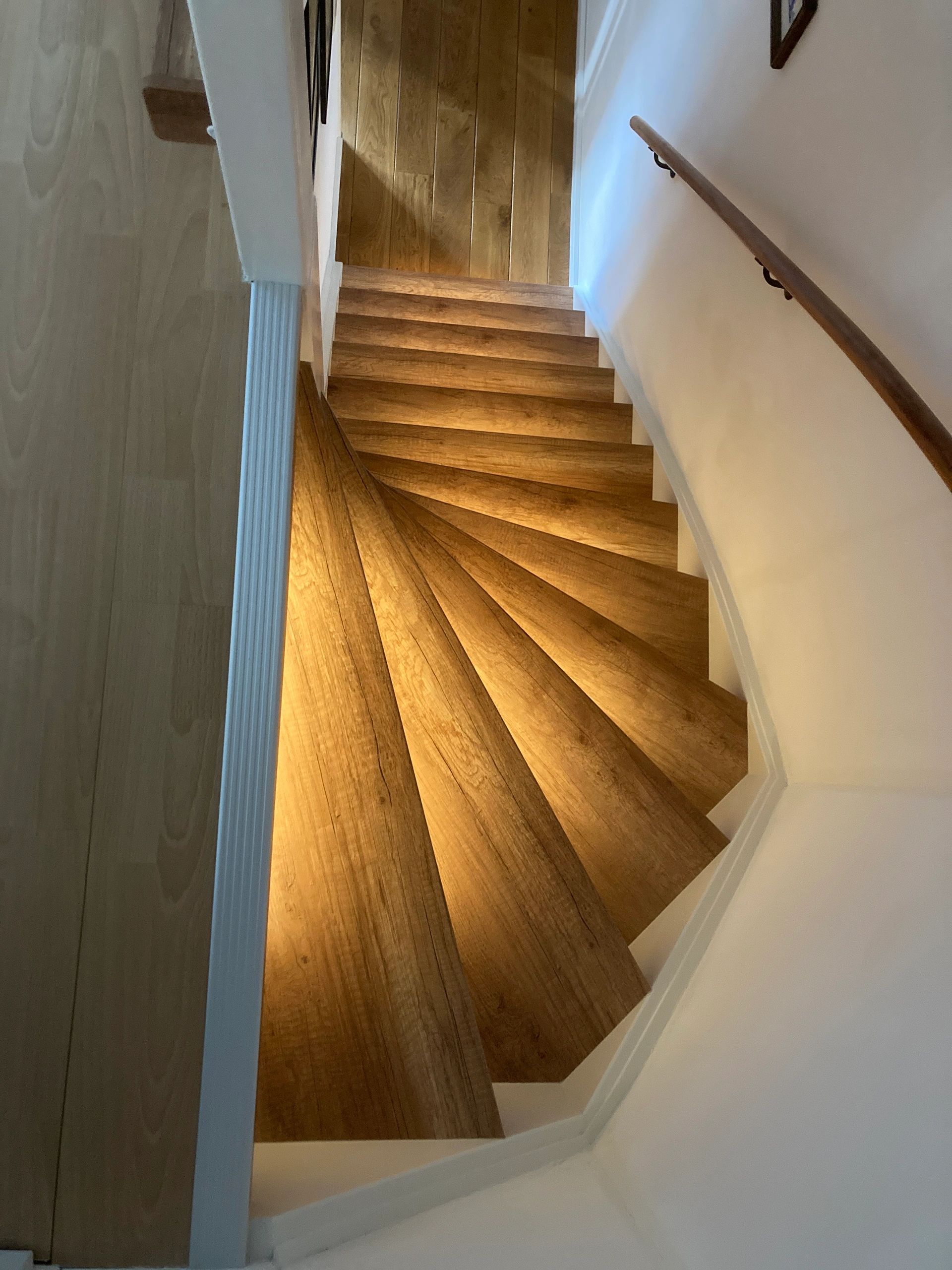 Trapverlichting COB led strip Warm Wit 50 CM – Complete set inclusief profiel