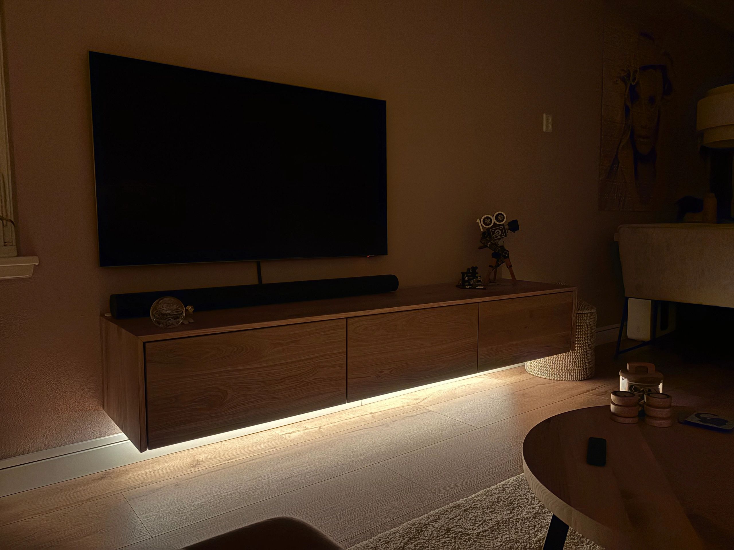 10 meter Warm Wit led strip COB met 600 leds per meter - complete set