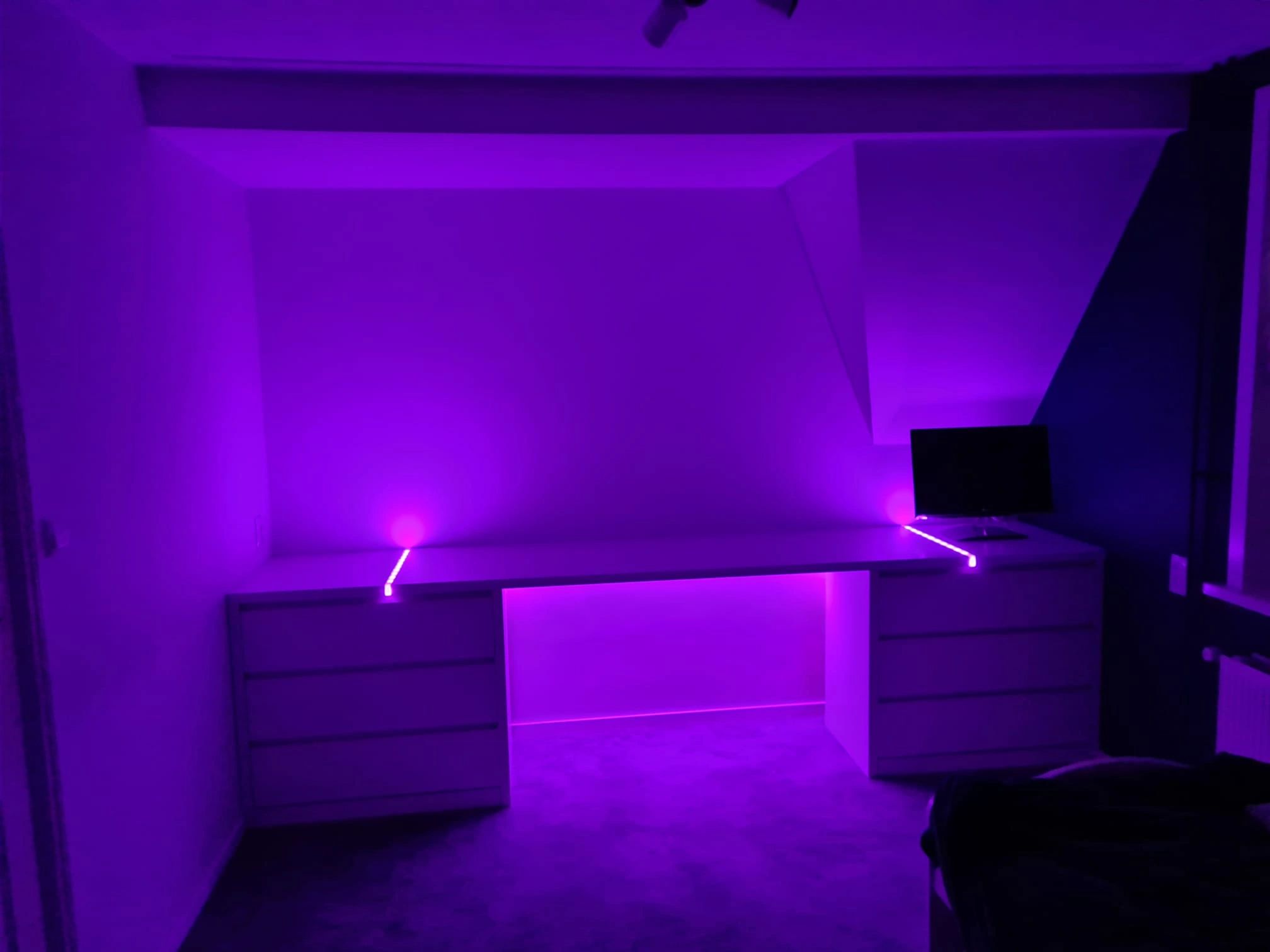 Ledstrip profiel opbouw Hoog model - compleet inclusief afdekkap 2 meter 15 mm