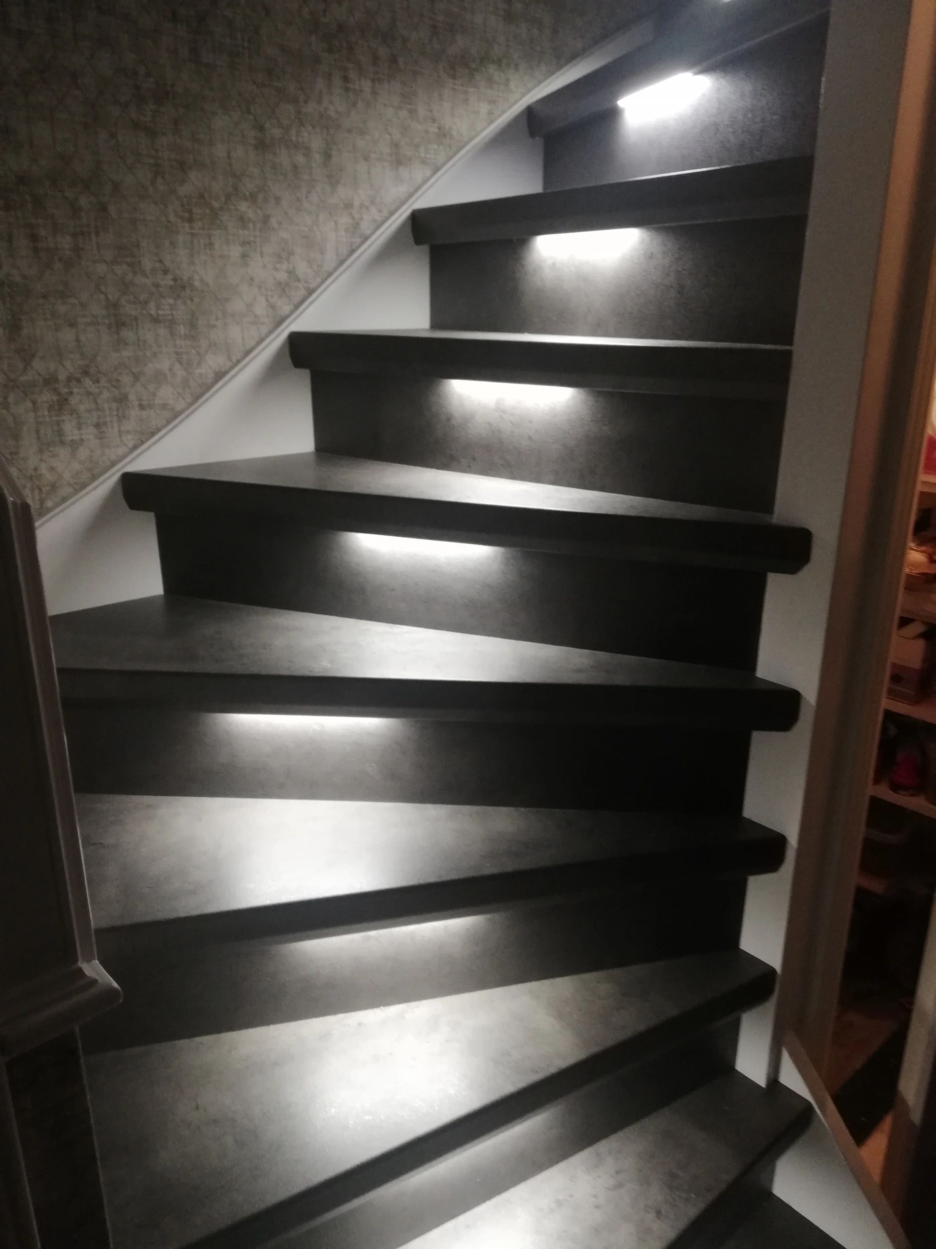 Trapverlichting Led strip Helder Wit 50 CM – Complete set inclusief profiel